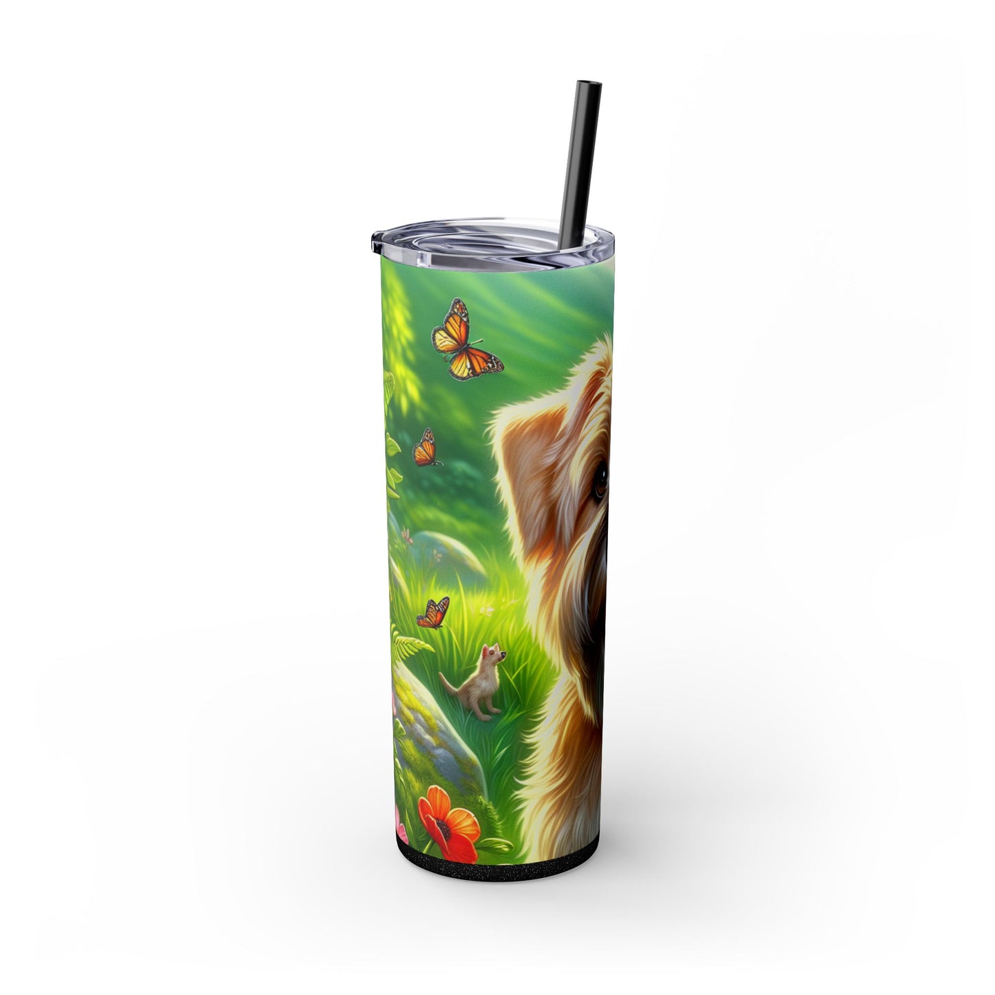 Glen of Imaal Terrier Tumbler with Straw, 20oz