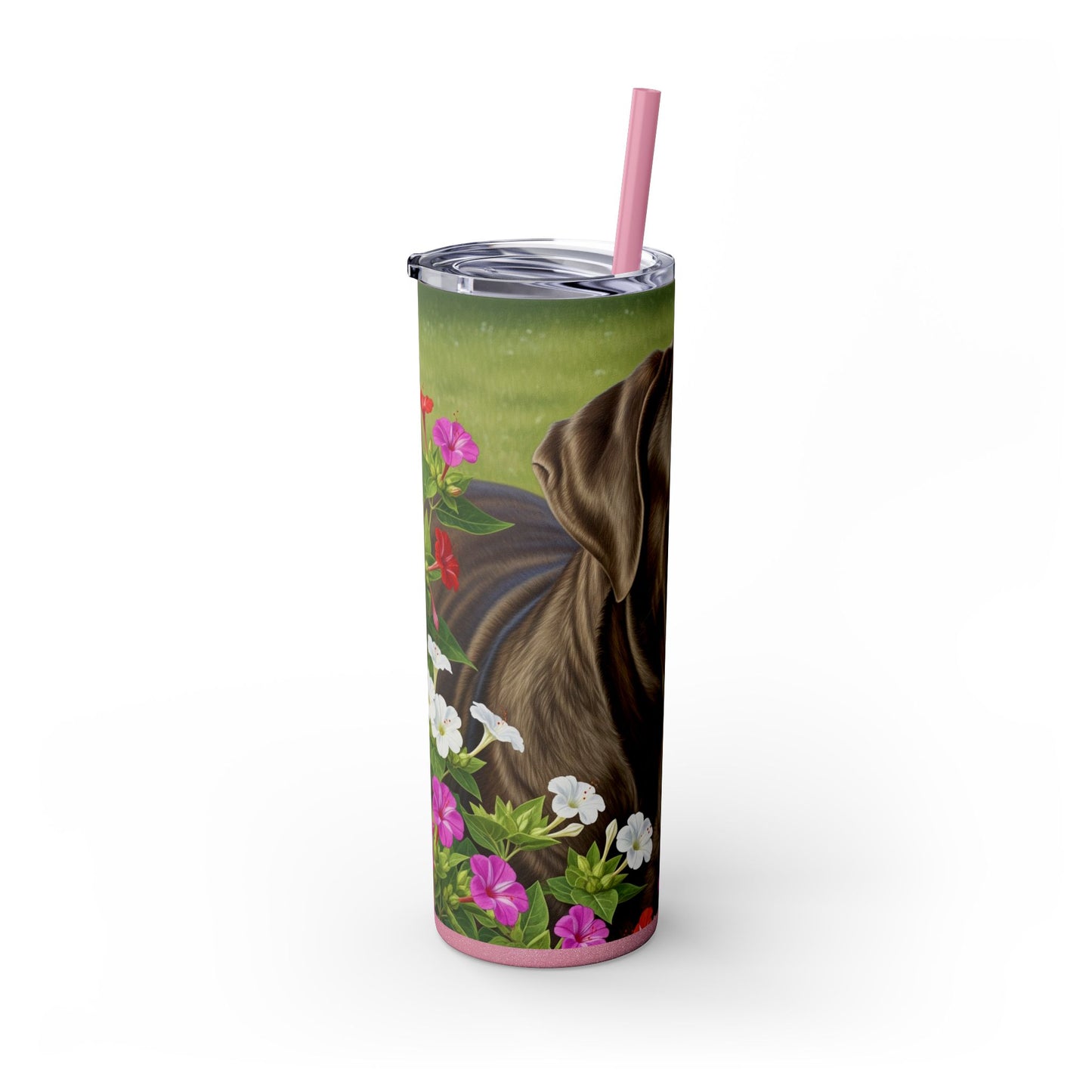 Neapolitan Mastiff Tumbler with Straw, 20oz