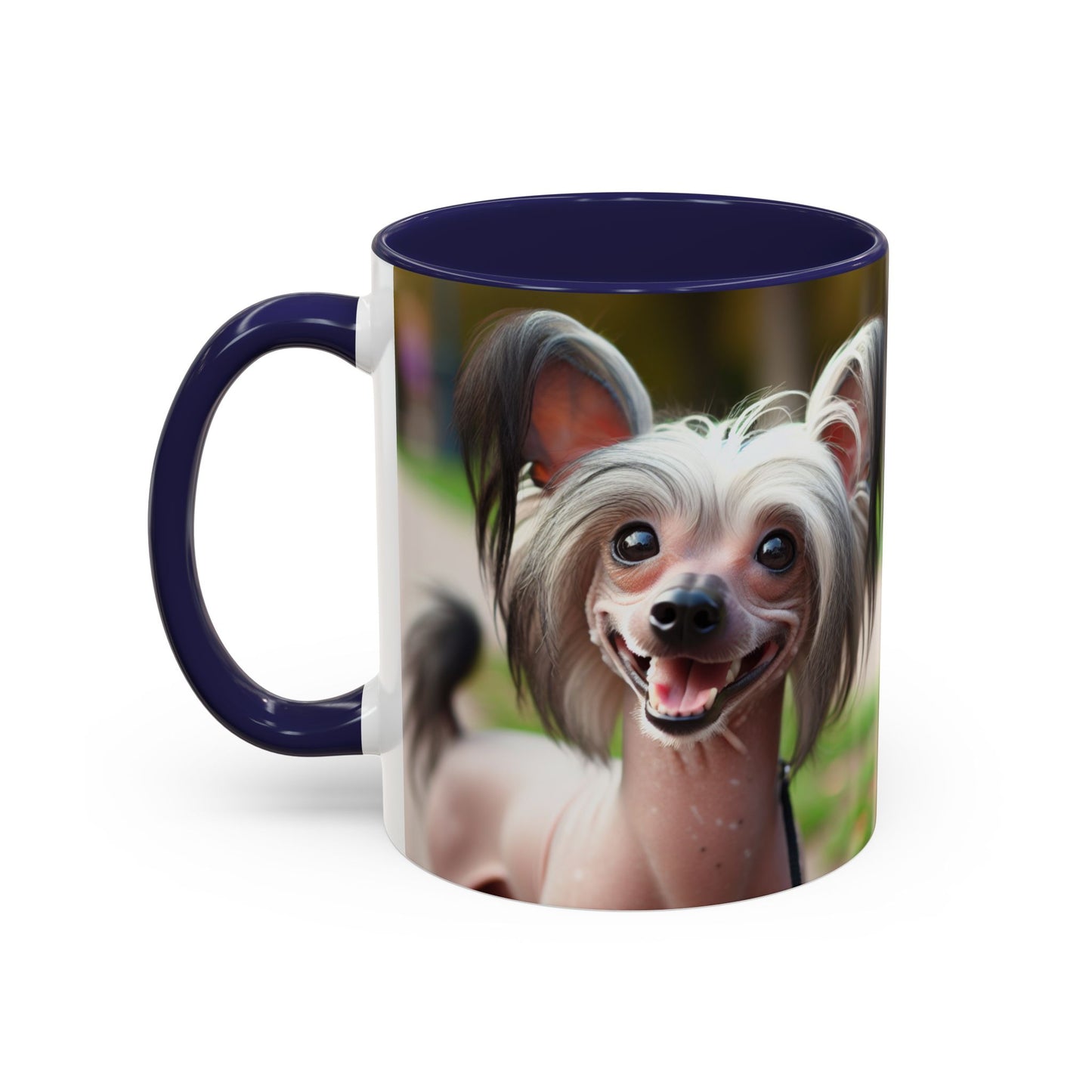 Chinese Crested Dog Accent Coffee Mug - Perfect Gift for Dog Lovers