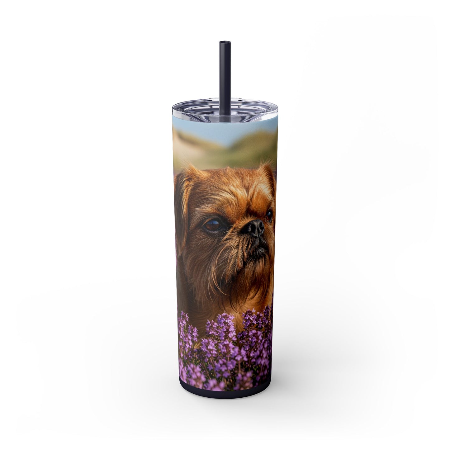 Griffon Bruxellois Tumbler with Straw, 20oz