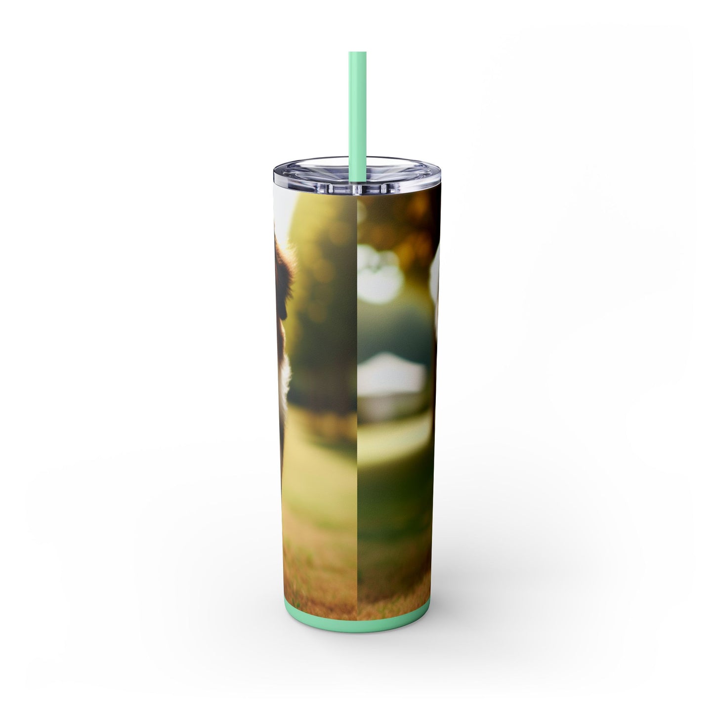 Miniature American Shepherd Tumbler with Straw, 20oz