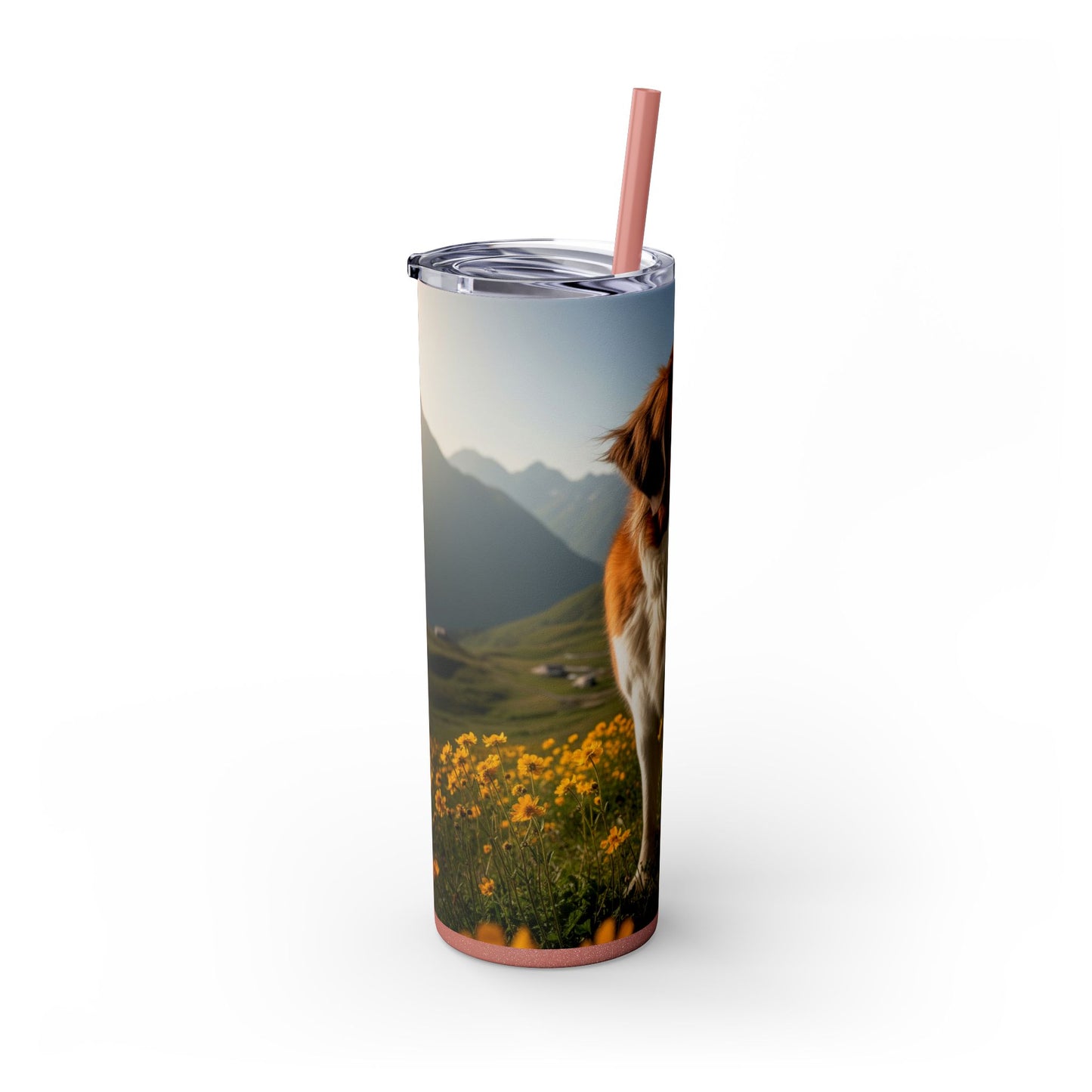 Saint Bernard Tumbler with Straw, 20oz