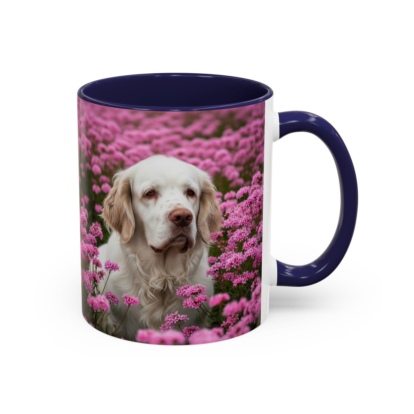 Clumber Spaniel Accent Coffee Mug - Perfect Gift for Dog Lovers