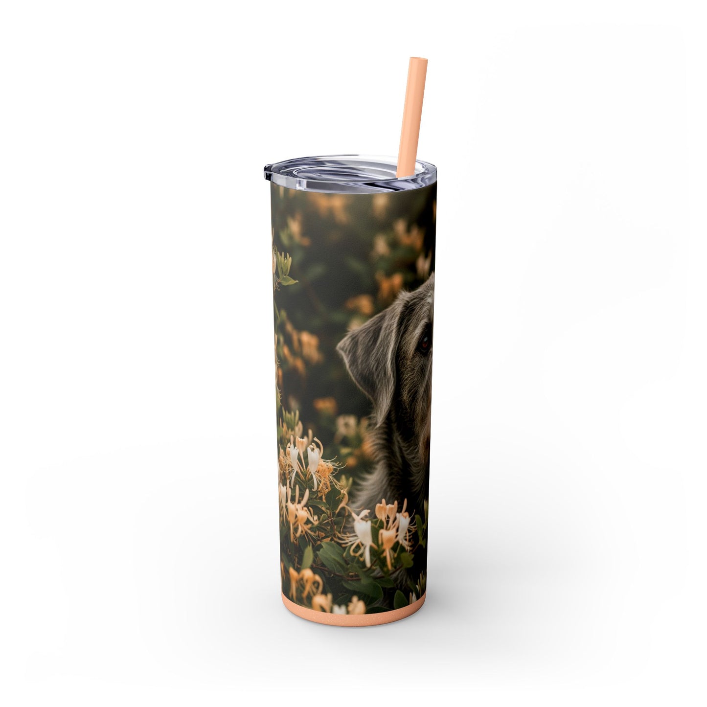 Otterhound Skinny Tumbler with Straw, 20oz