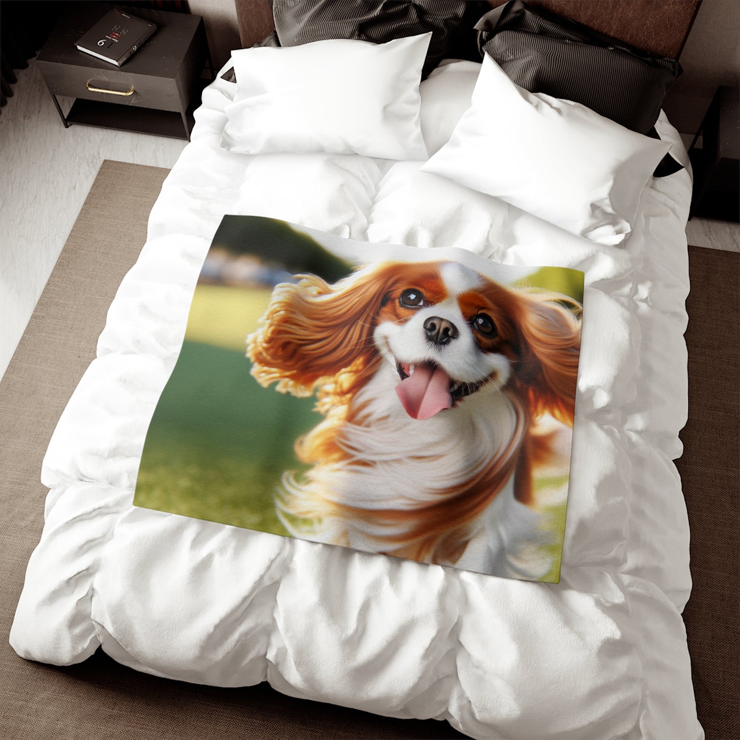 Cavalier King Charles Spaniel Sweatshirt Blanket