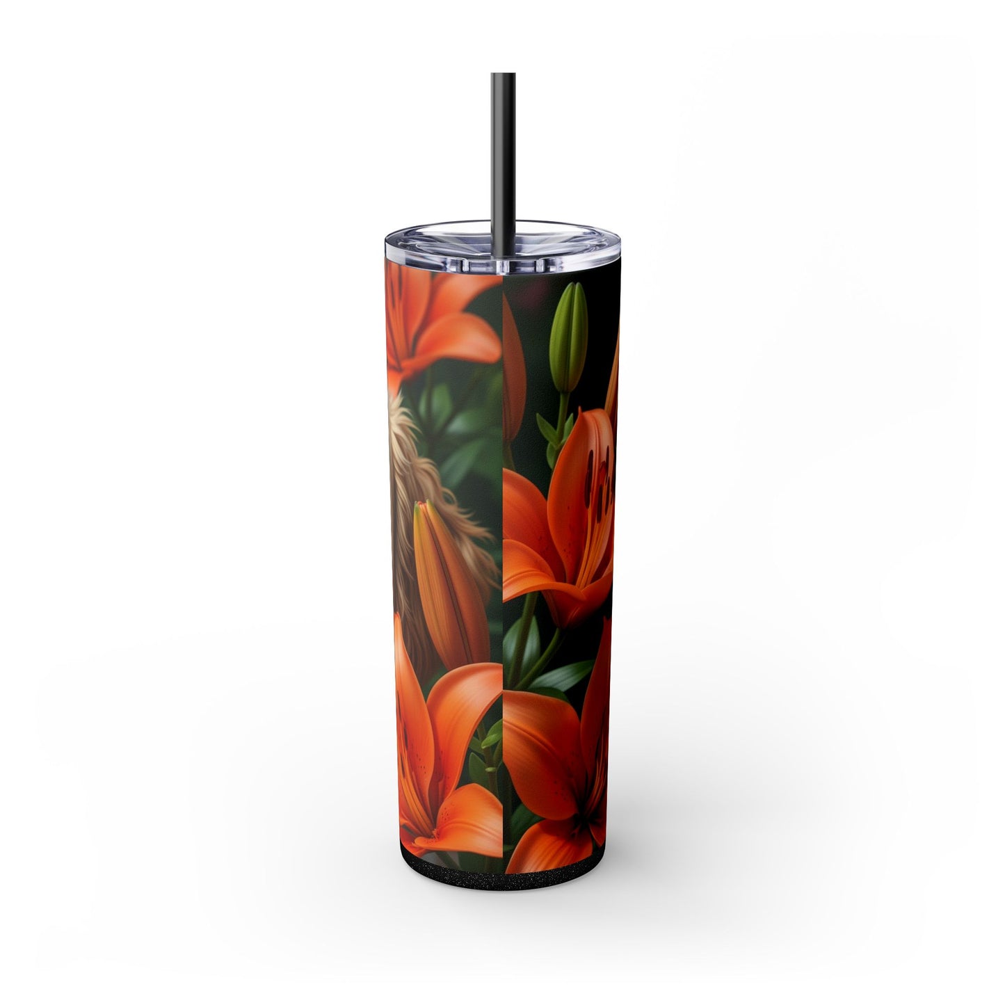 Schnoodle Skinny Tumbler with Straw, 20oz