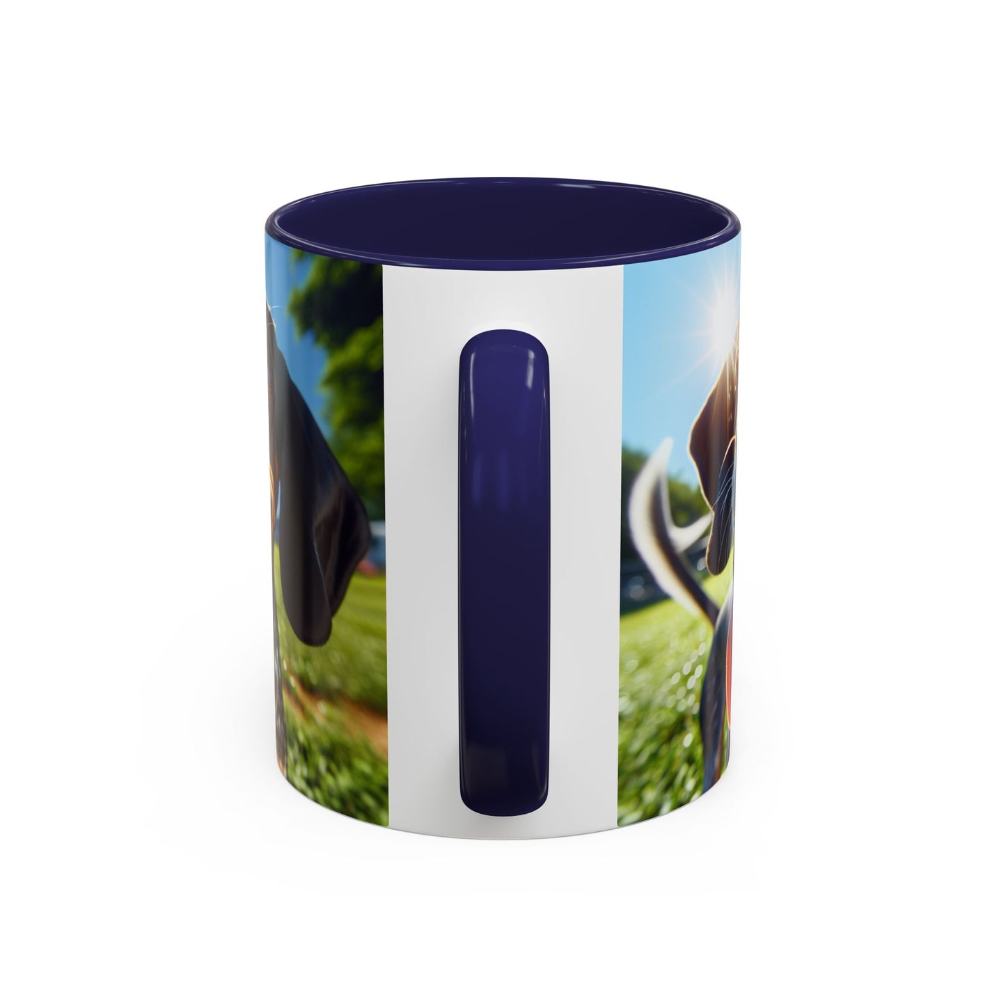 Bluetick Coonhound Accent Coffee Mug - Perfect Gift for Dog Lovers