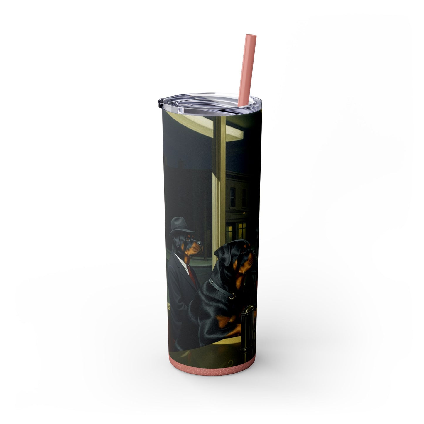 Rottweiler Tumbler with Straw, 20oz