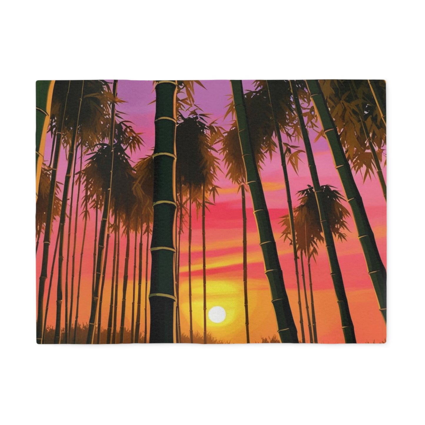 Bamboo Forest Sunrise Sweatshirt Blanket