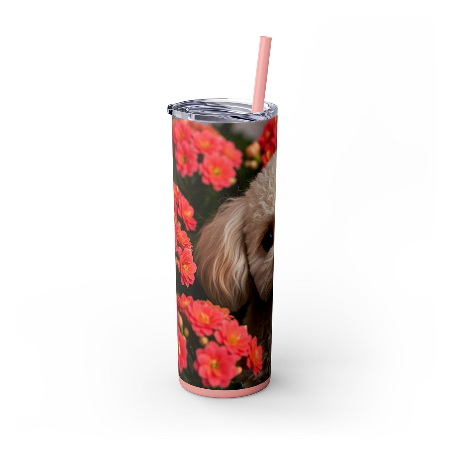 Miniature Poodle Tumbler with Straw, 20oz