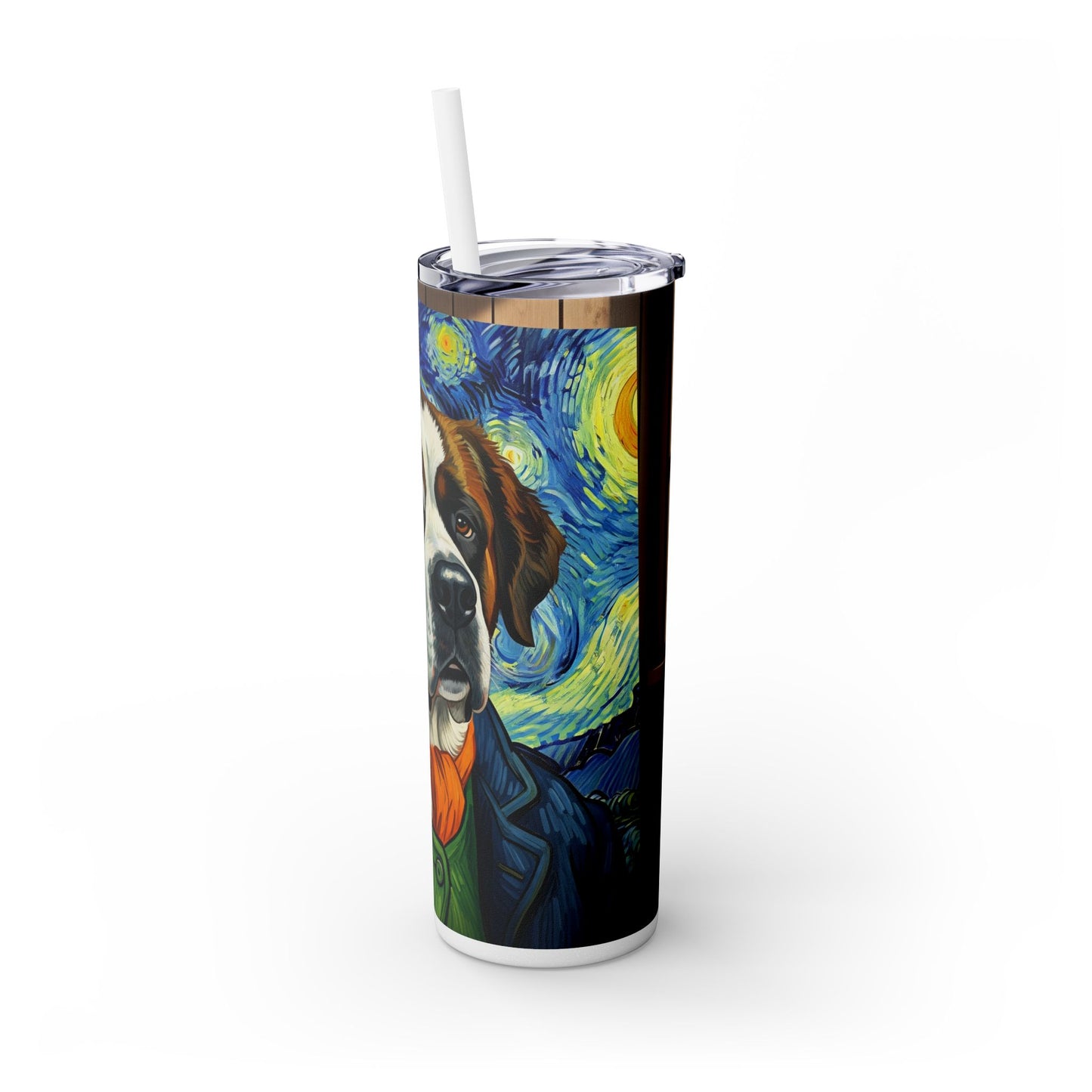 Saint Bernard Tumbler with Straw, 20oz
