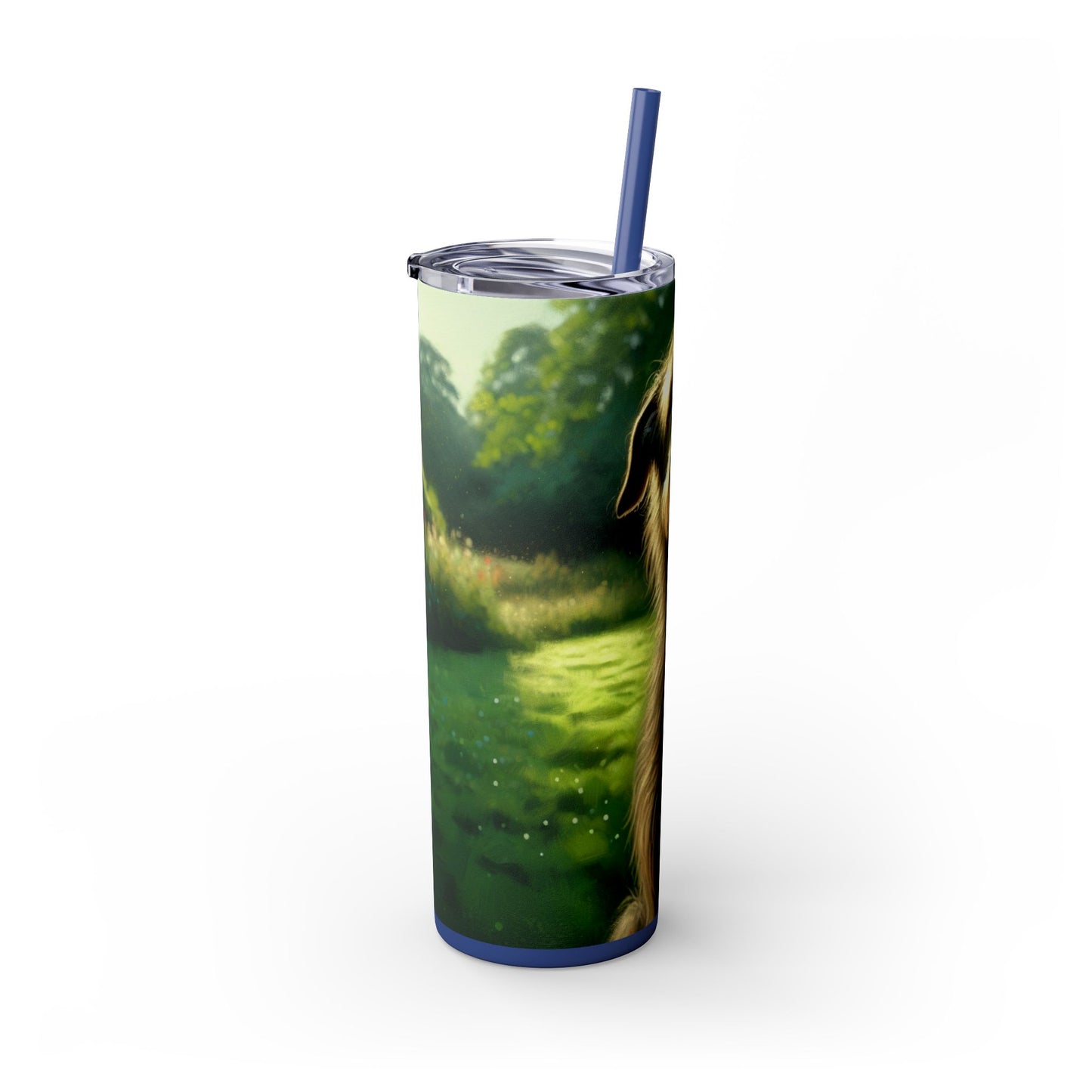 Irish Wolfhound Tumbler with Straw, 20oz