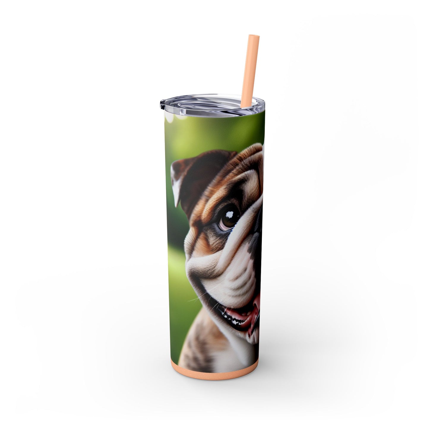 British Bulldog Tumbler with Straw, 20oz