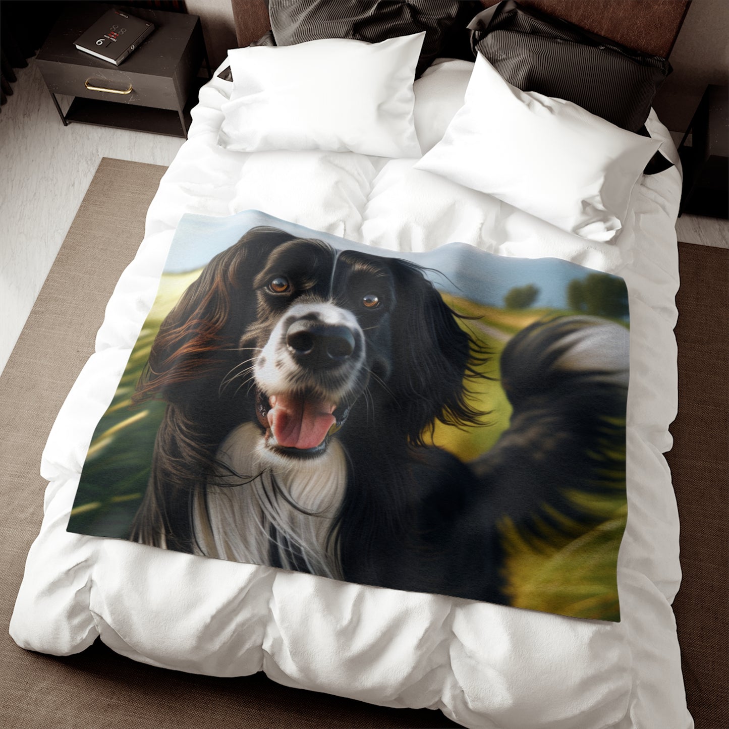 Large Munsterlander Sweatshirt Blanket