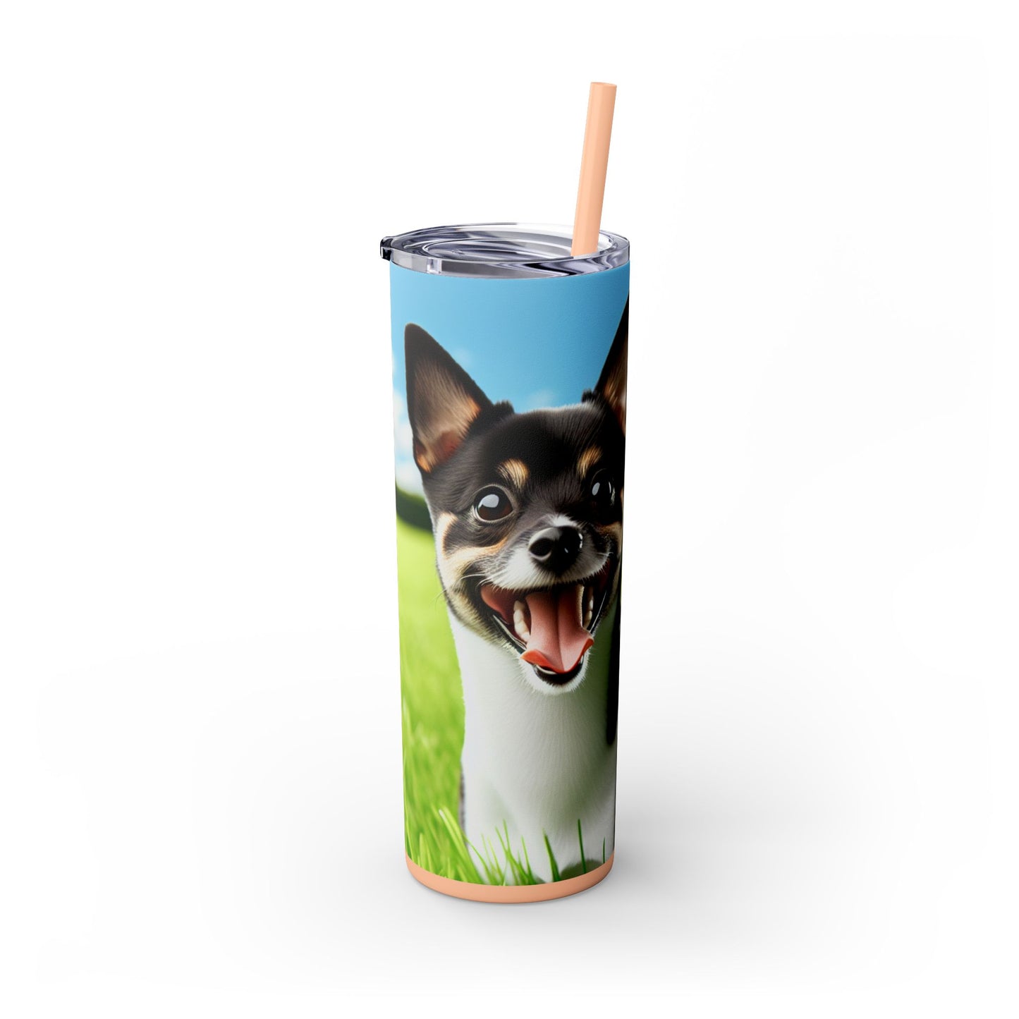Japanese Terrier Tumbler with Straw, 20oz