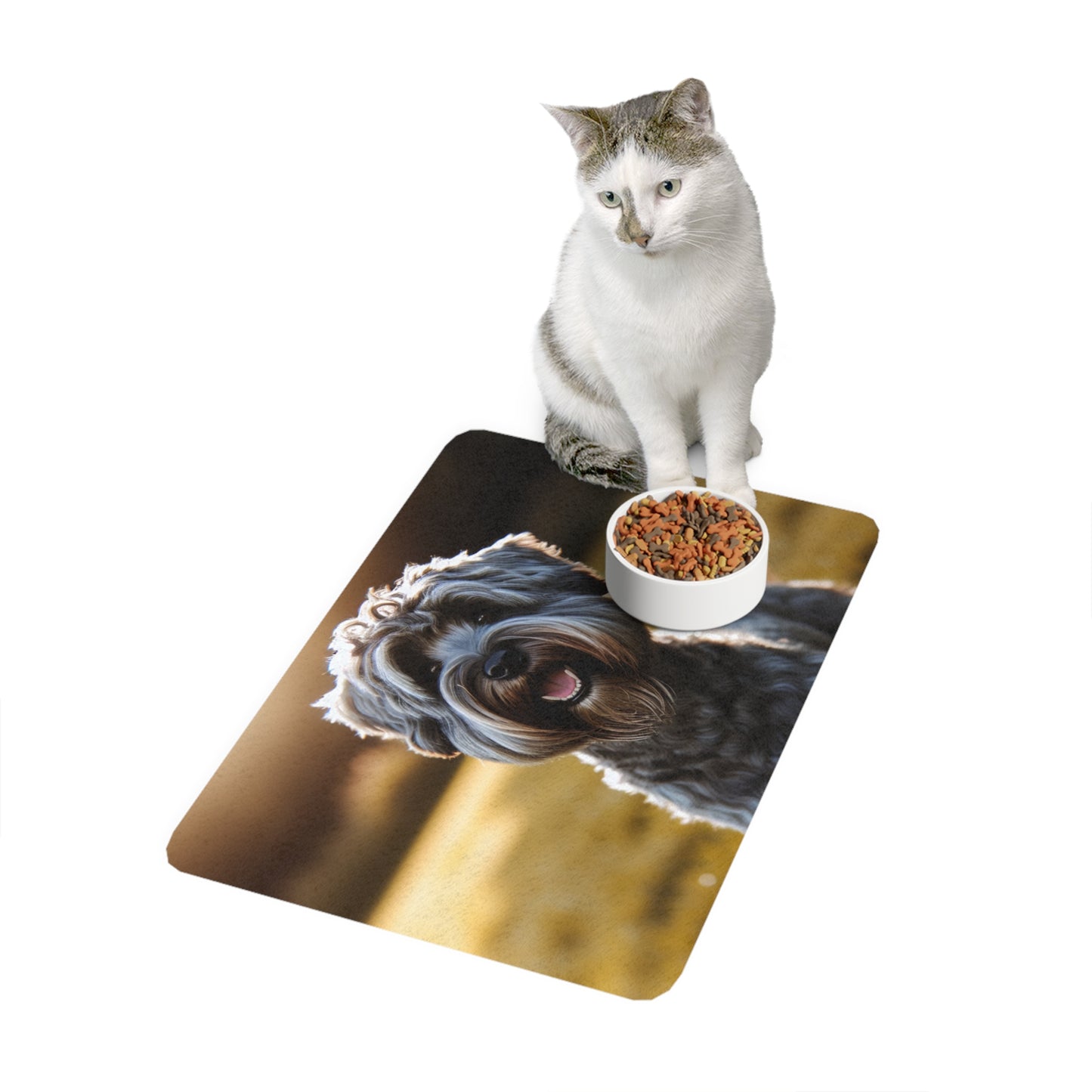 Pet Food Mat (12x18) - Cesky Terrier