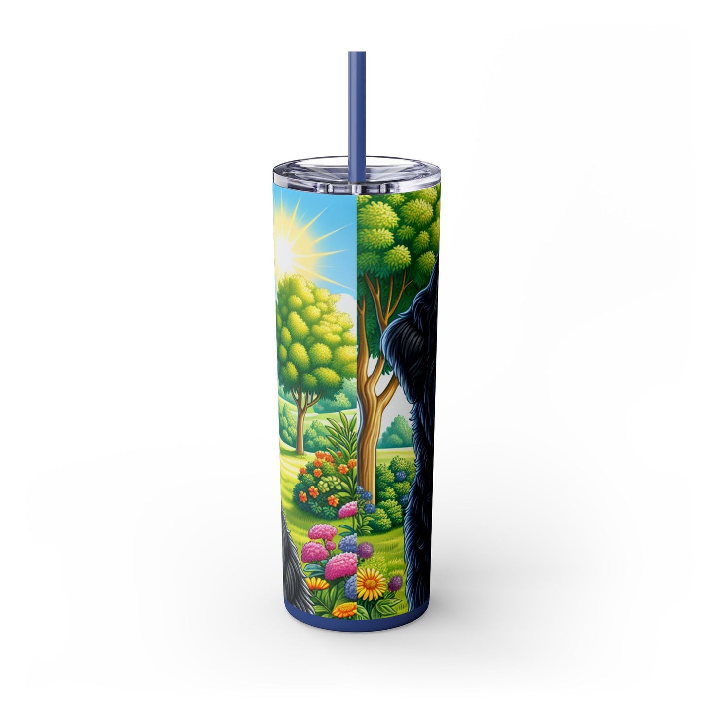 Bouvier des Flandres Tumbler with Straw, 20oz
