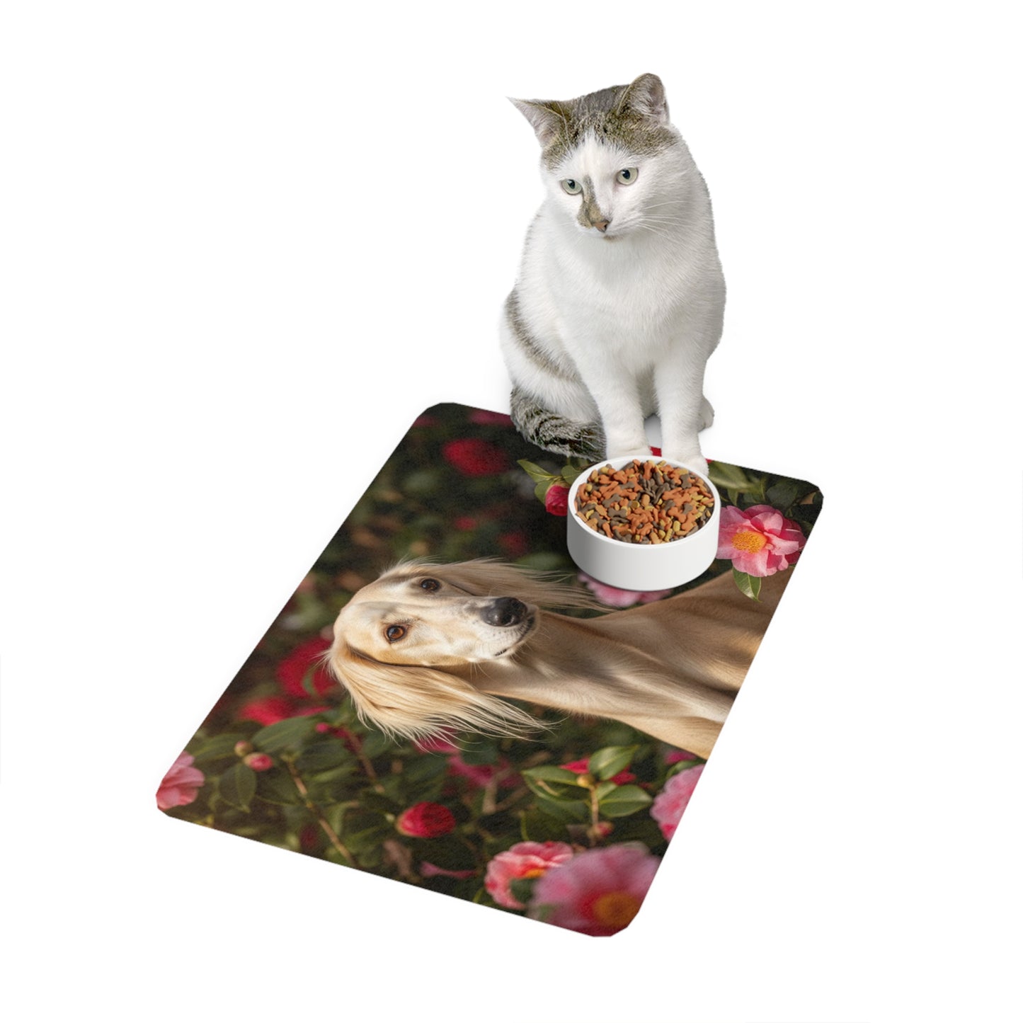 Pet Food Mat (12x18) - Chinese Saluki