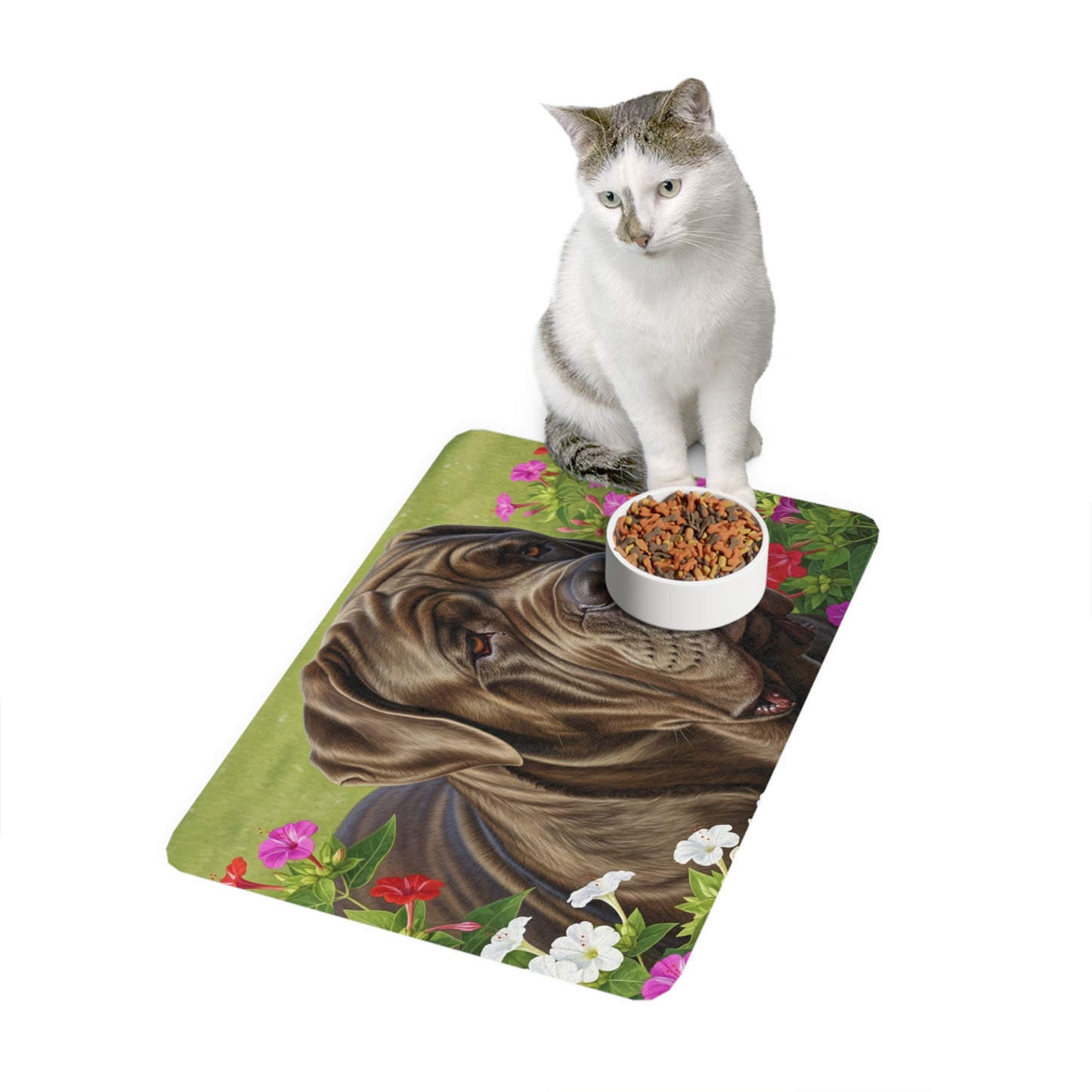 Pet Food Mat (12x18) - Neapolitan Mastiff