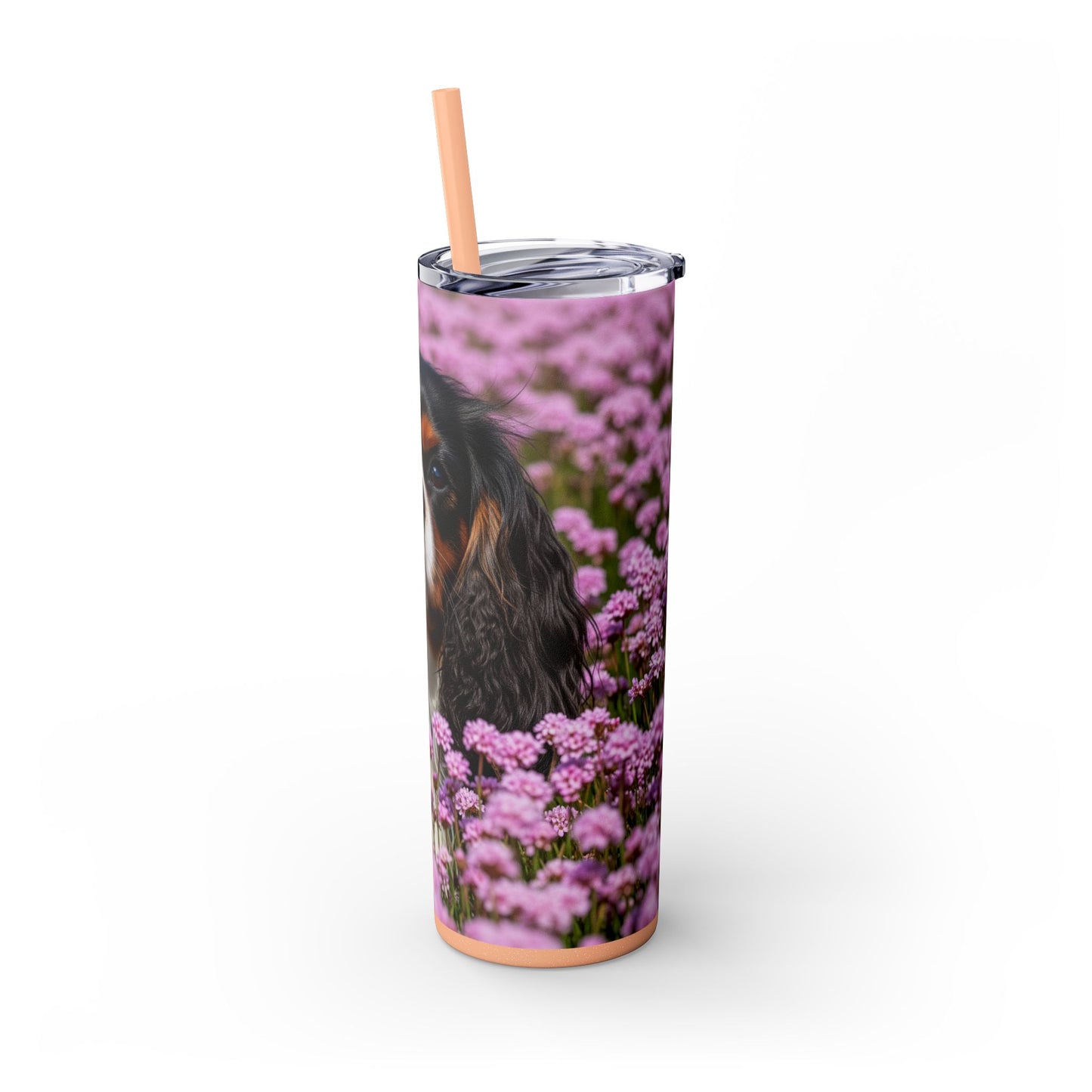 King Charles Spaniel Tumbler with Straw, 20oz