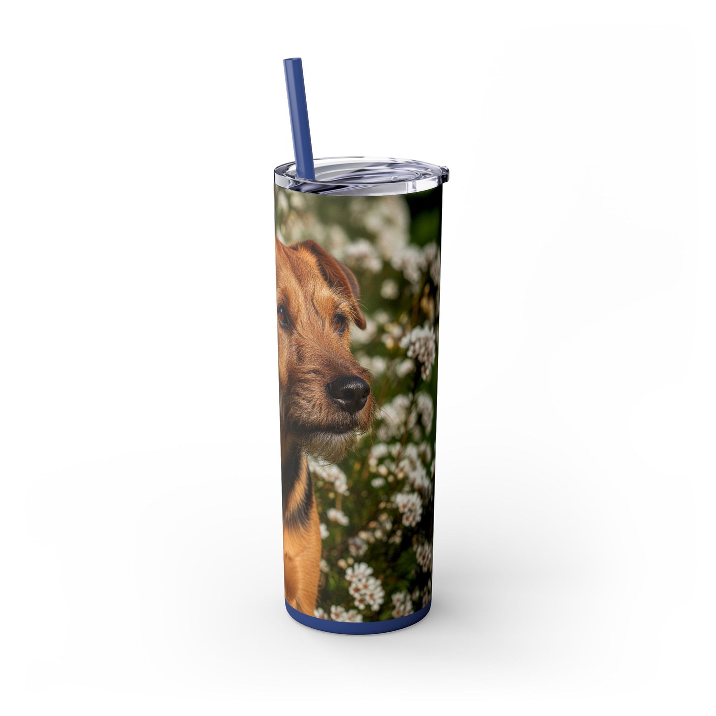 Tenterfield Terrier Skinny Tumbler with Straw, 20oz