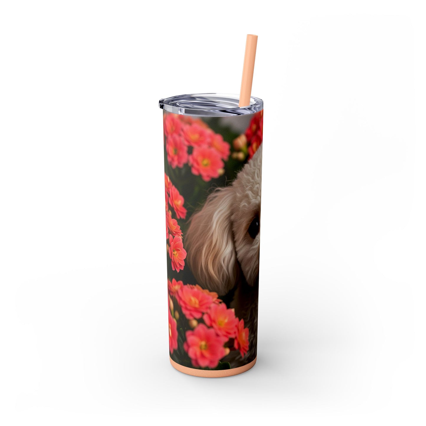 Miniature Poodle Tumbler with Straw, 20oz