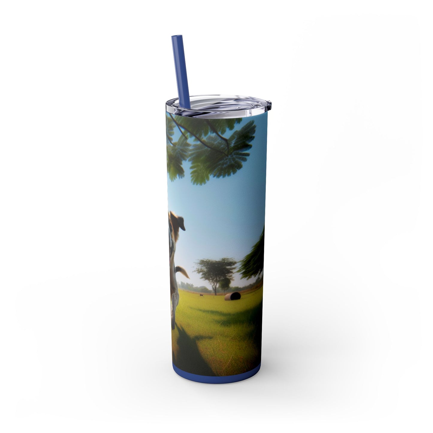 Indian Pariah Dog Tumbler with Straw, 20oz