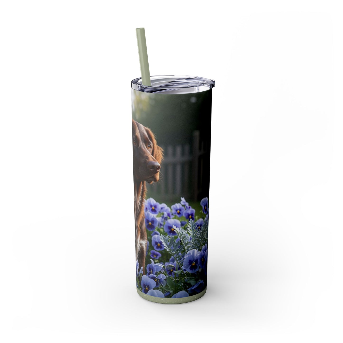 Small Munsterlander Tumbler with Straw, 20oz