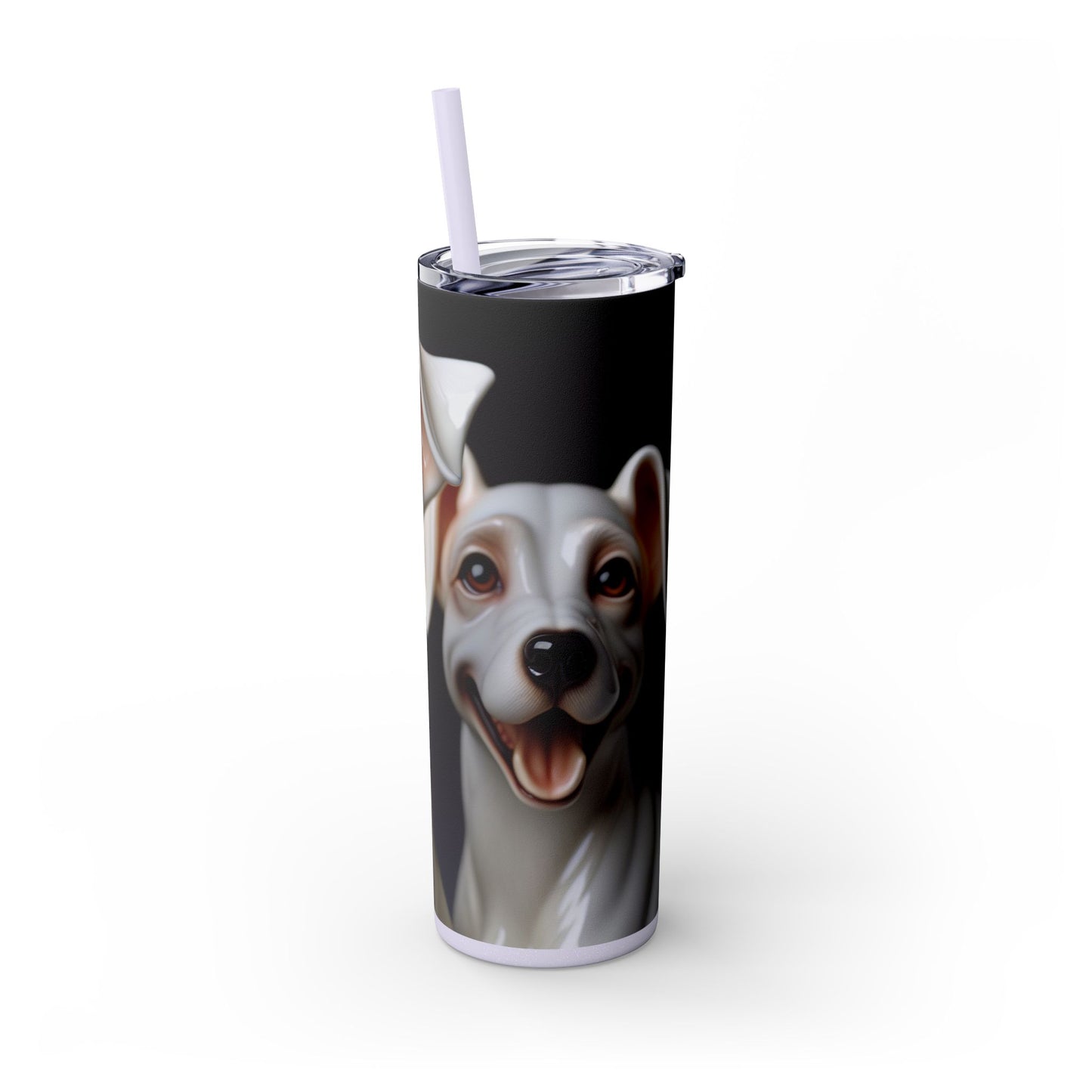 Porcelaine Tumbler with Straw, 20oz