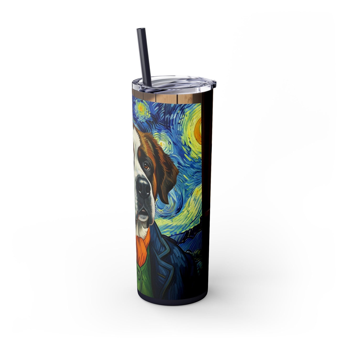 Saint Bernard Tumbler with Straw, 20oz