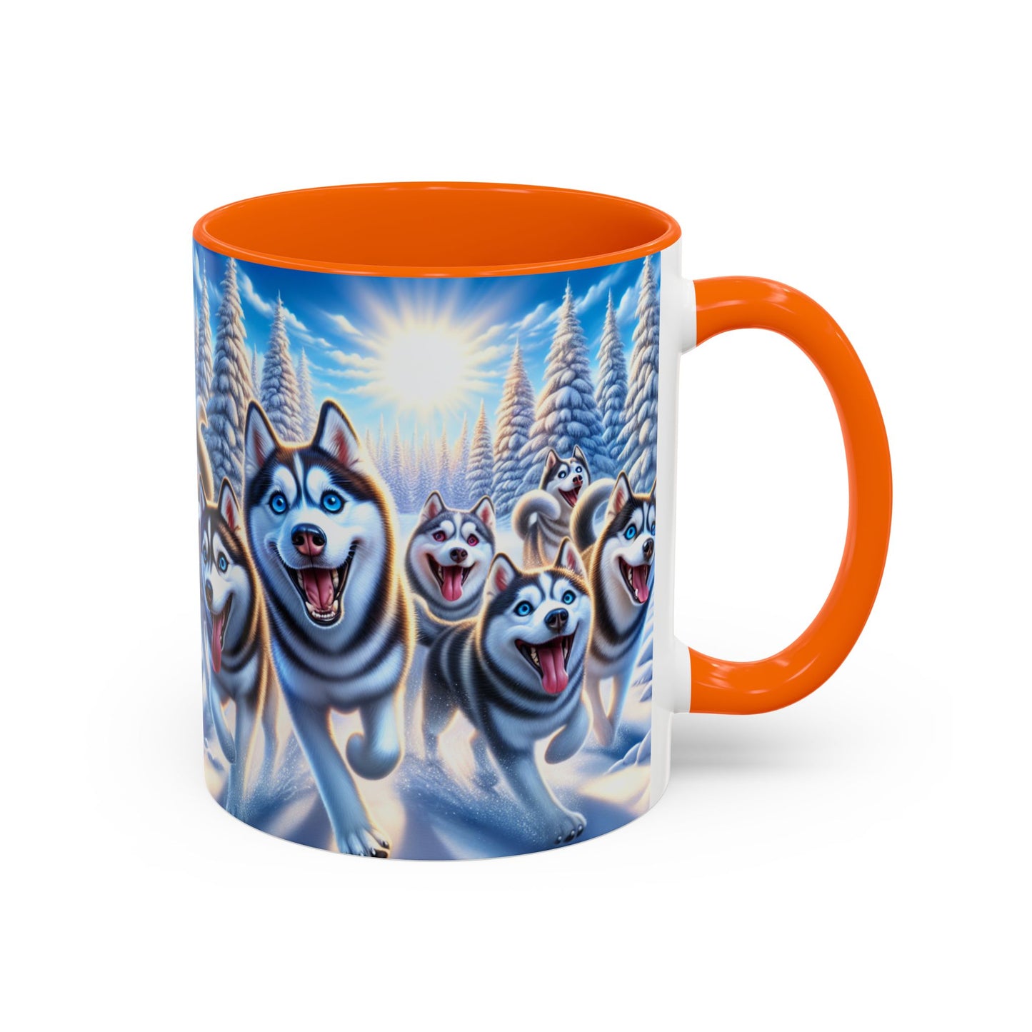 Siberian Husky Accent Coffee Mug - Perfect Gift for Dog Lovers