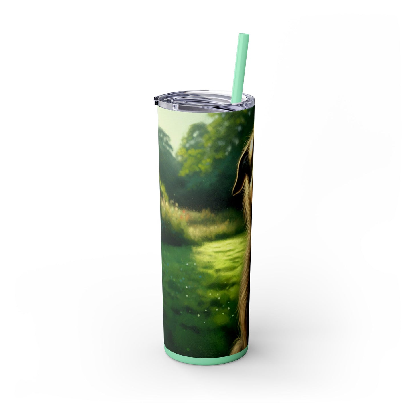 Irish Wolfhound Tumbler with Straw, 20oz