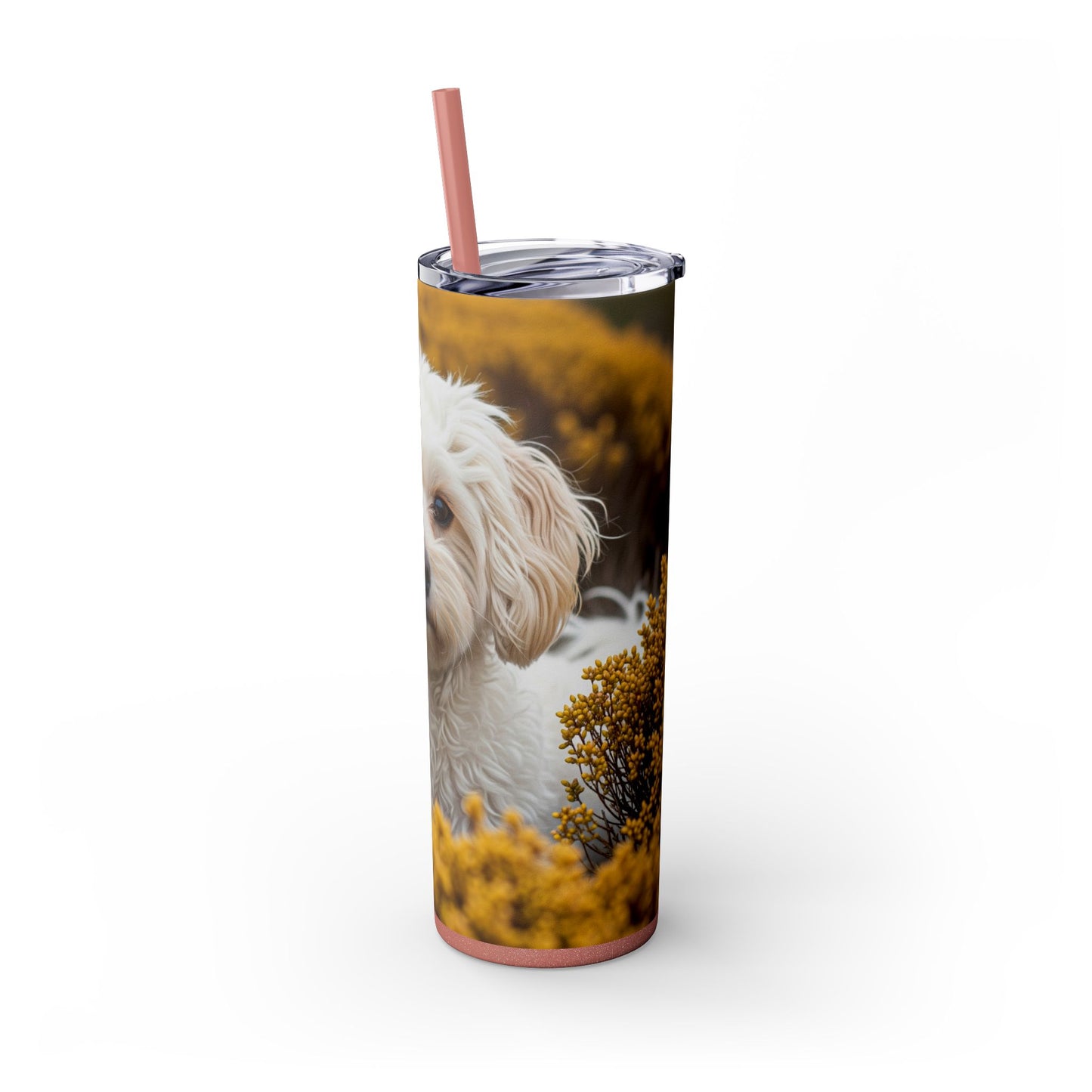 Maltipoo Tumbler with Straw, 20oz