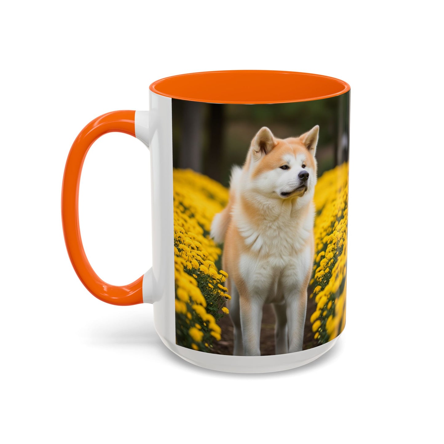 Japanese Akitainu Accent Coffee Mug - Perfect Gift for Dog Lovers