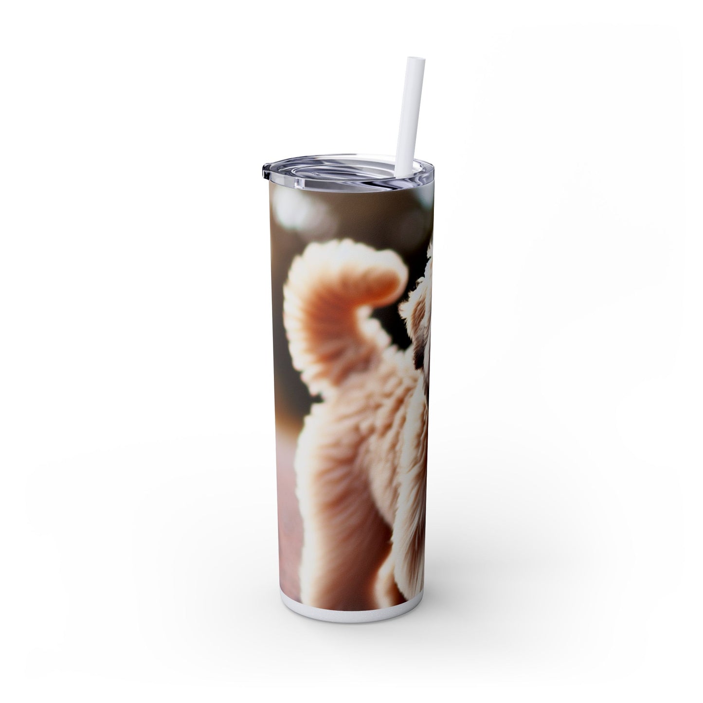 Soft Coated Wheaten Terrier Skinny Tumbler with Straw, 20oz