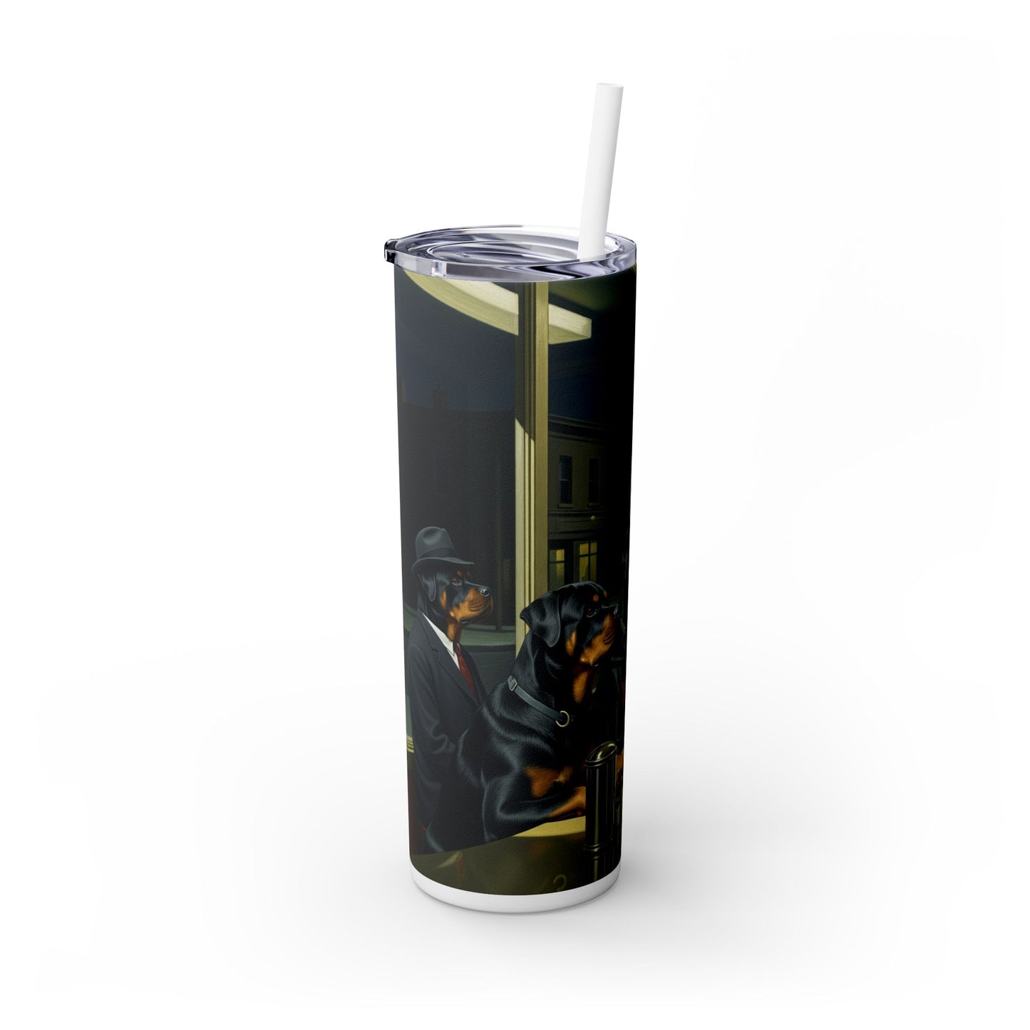Rottweiler Tumbler with Straw, 20oz