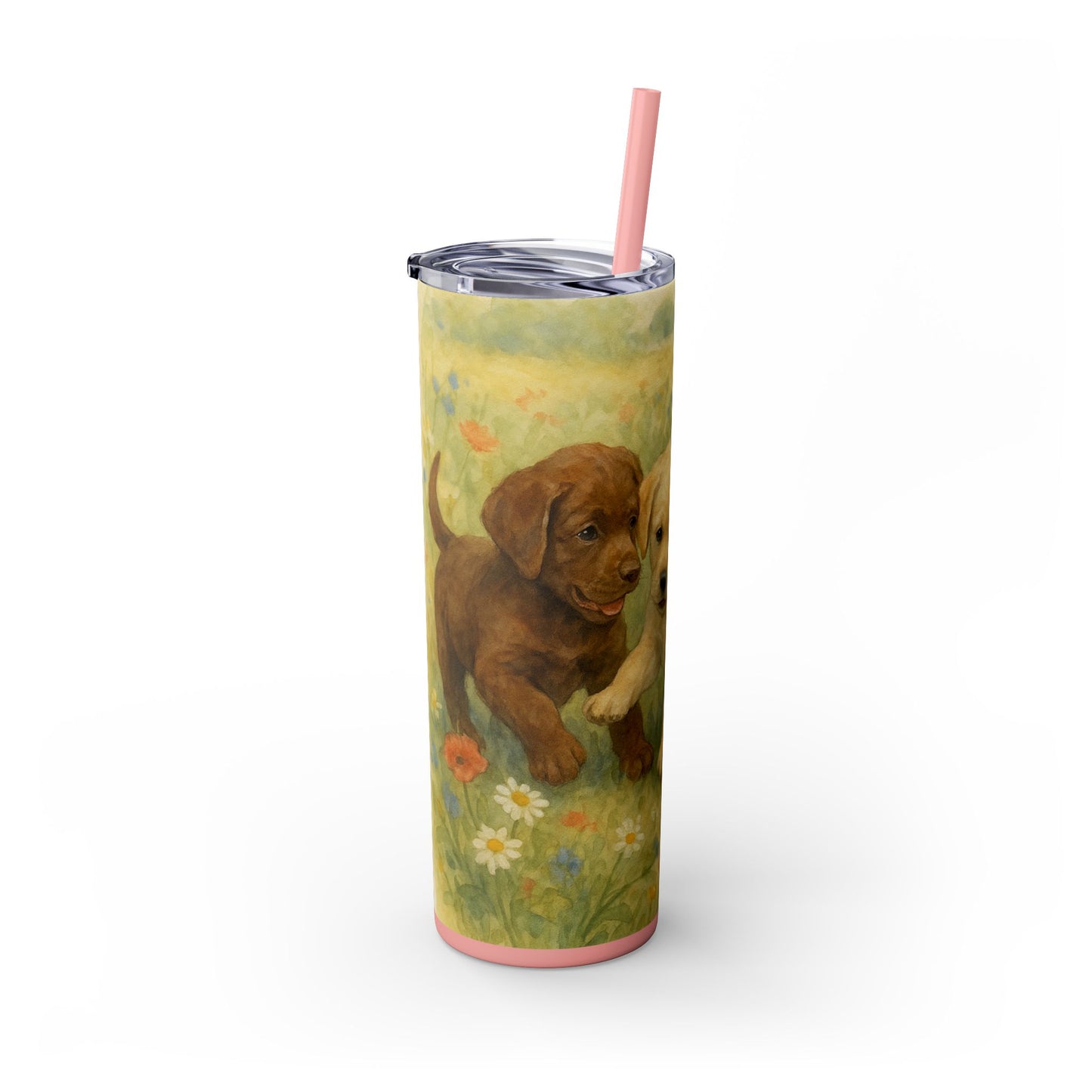 Labrador Retriever puppies Tumbler with Straw, 20oz