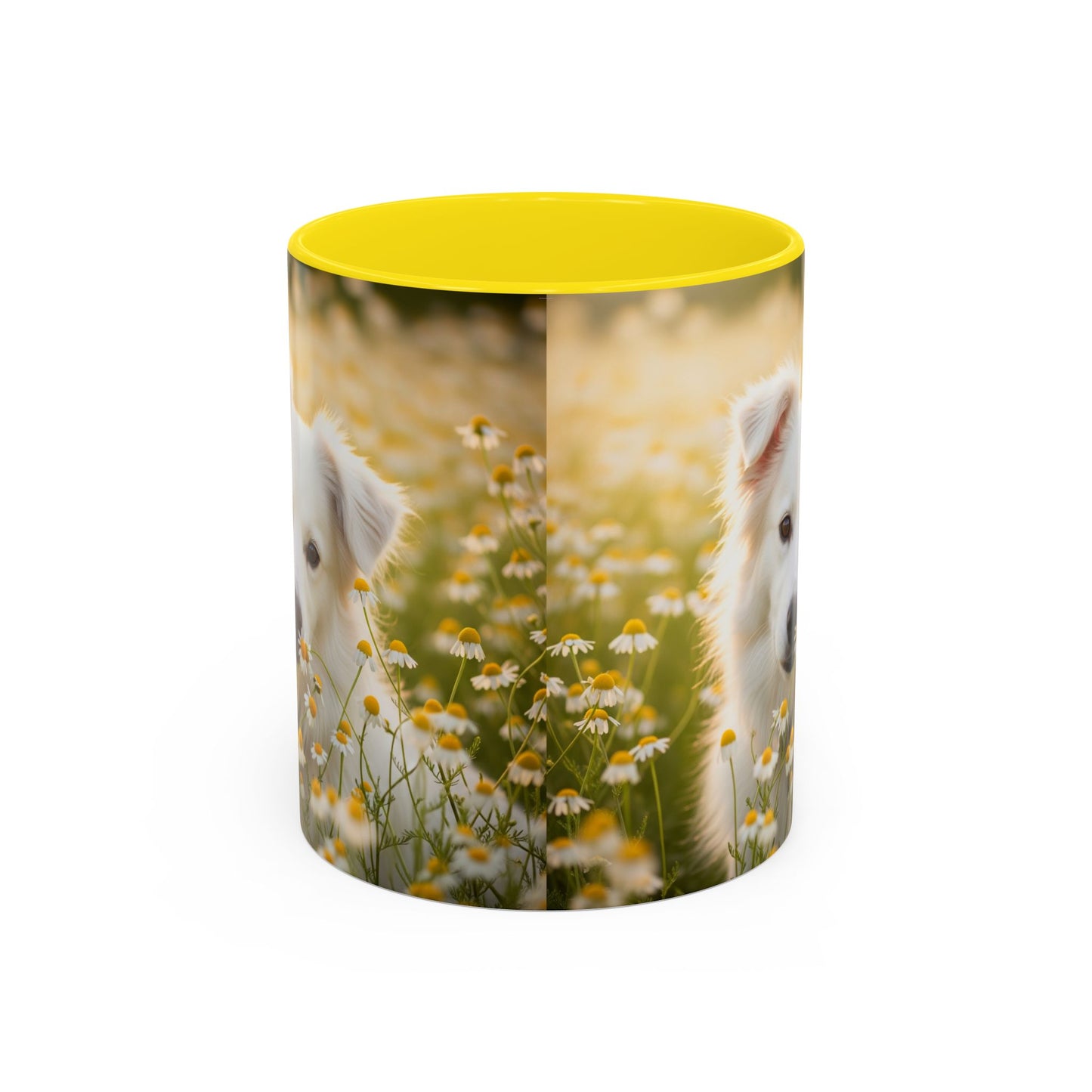 Russkaya Tsvetnaya Bolonka Accent Coffee Mug - Perfect Gift for Dog Lovers