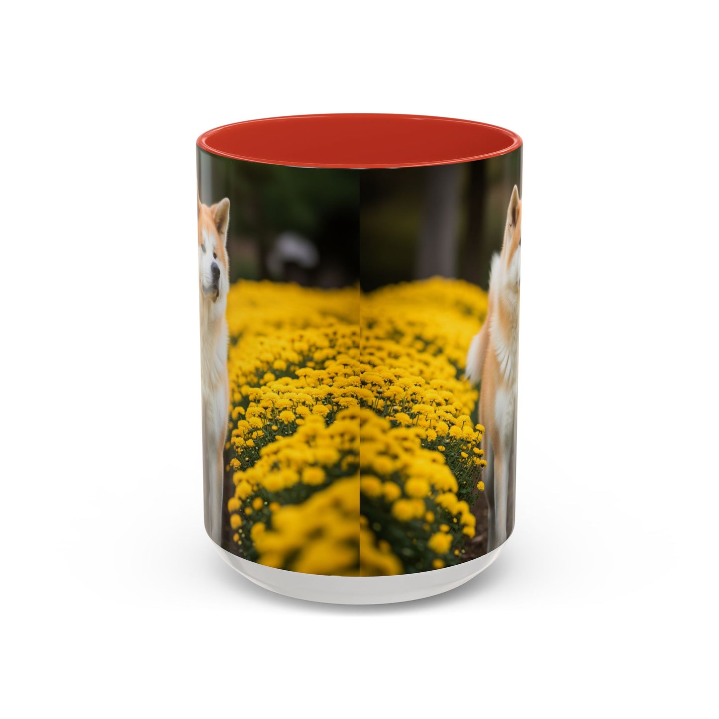 Japanese Akitainu Accent Coffee Mug - Perfect Gift for Dog Lovers