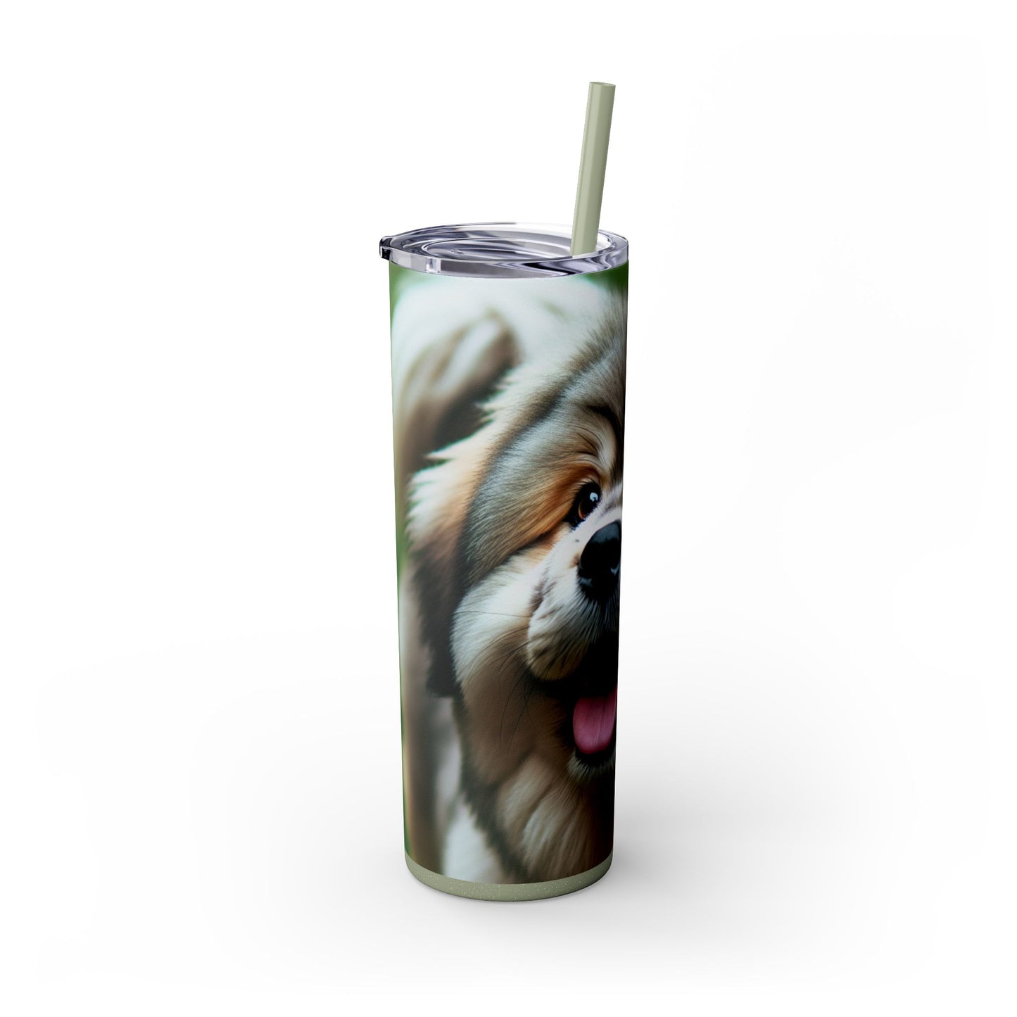 Tibetan Kyi Apso Tumbler with Straw, 20oz