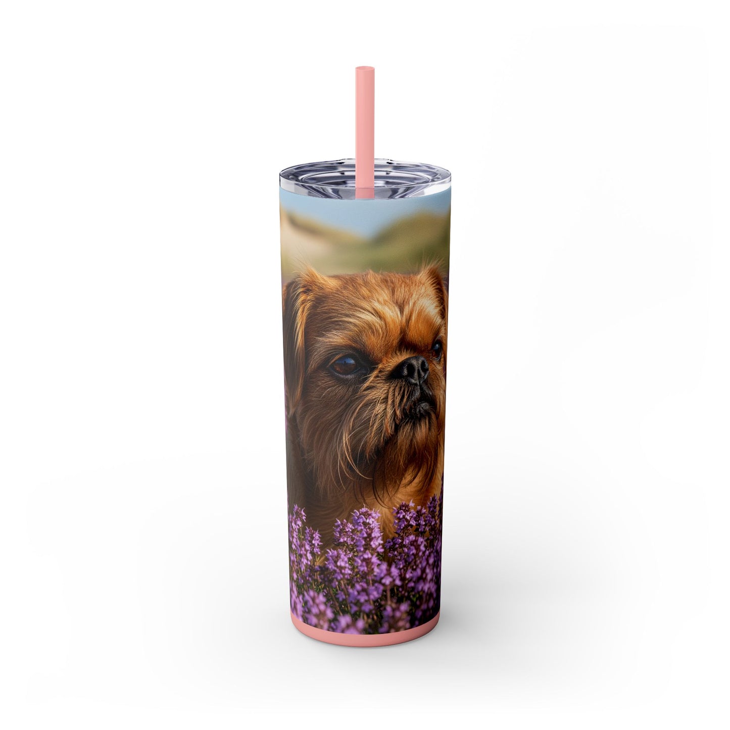 Griffon Bruxellois Tumbler with Straw, 20oz