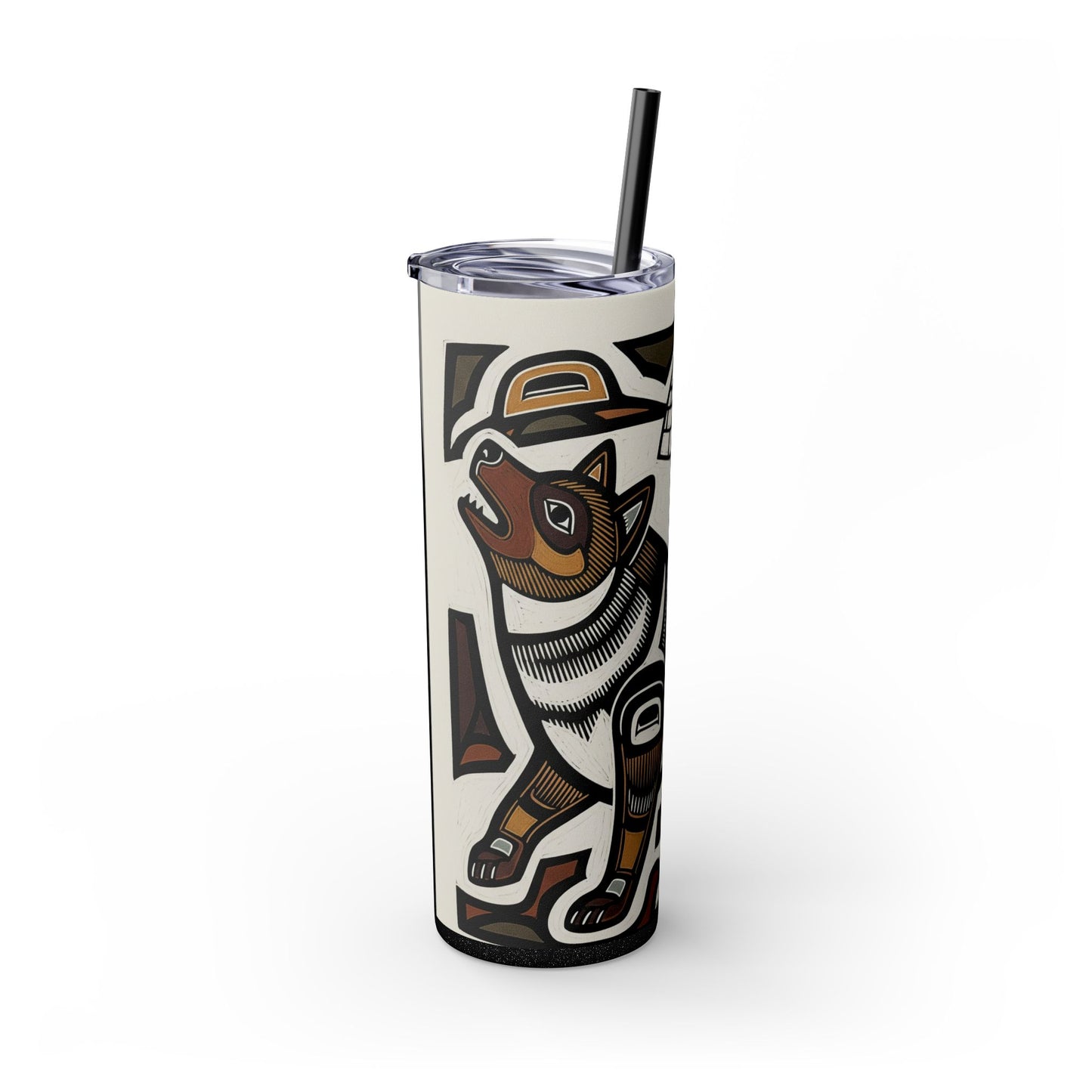Canadian Eskimo Dog Tumbler with Straw, 20oz