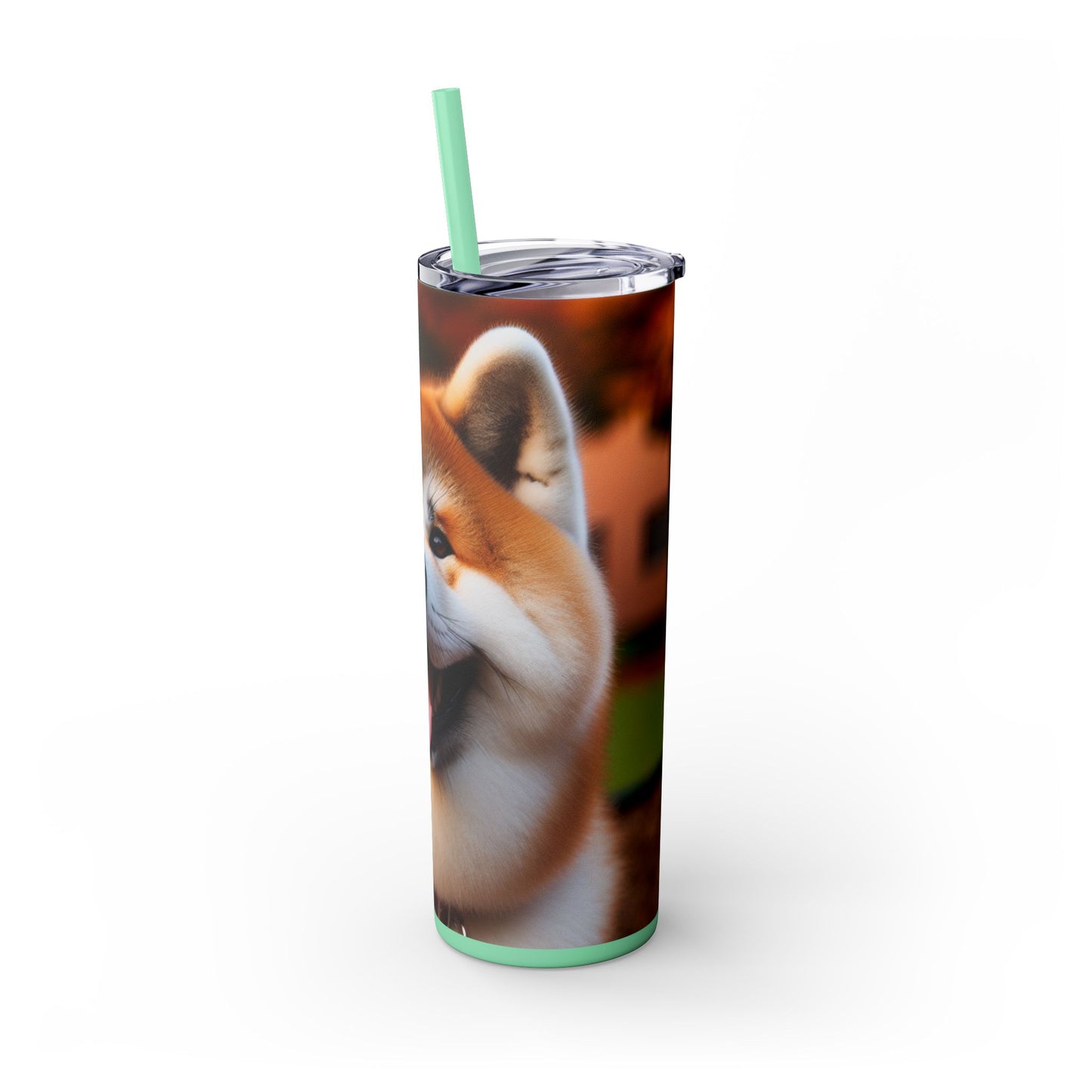 Japanese Akitainu Tumbler with Straw, 20oz
