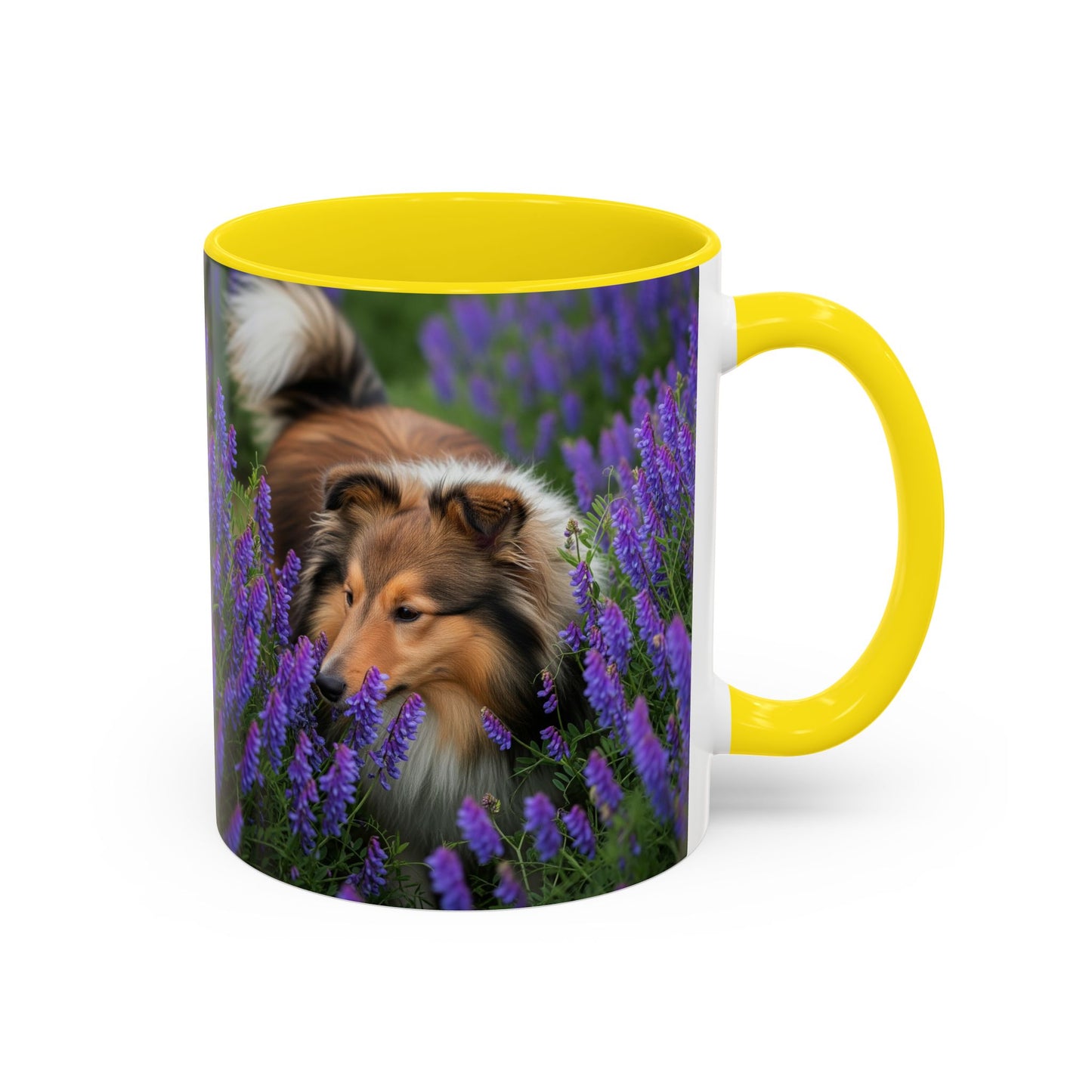Shetland Sheepdog Accent Coffee Mug - Perfect Gift for Dog Lovers