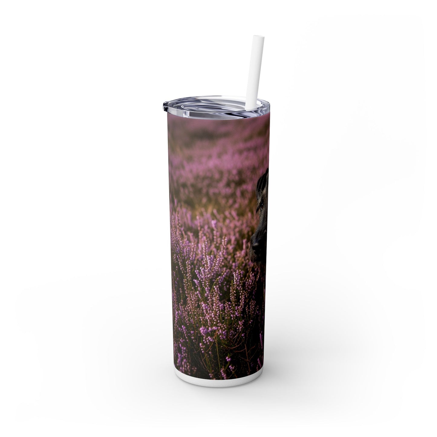 Glen of Imaal Terrier Skinny Tumbler with Straw, 20oz