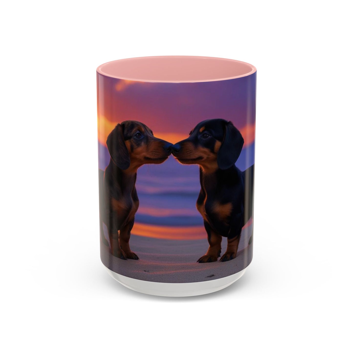 Dachshund Love Accent Coffee Mug - Perfect Gift for Dog Lovers