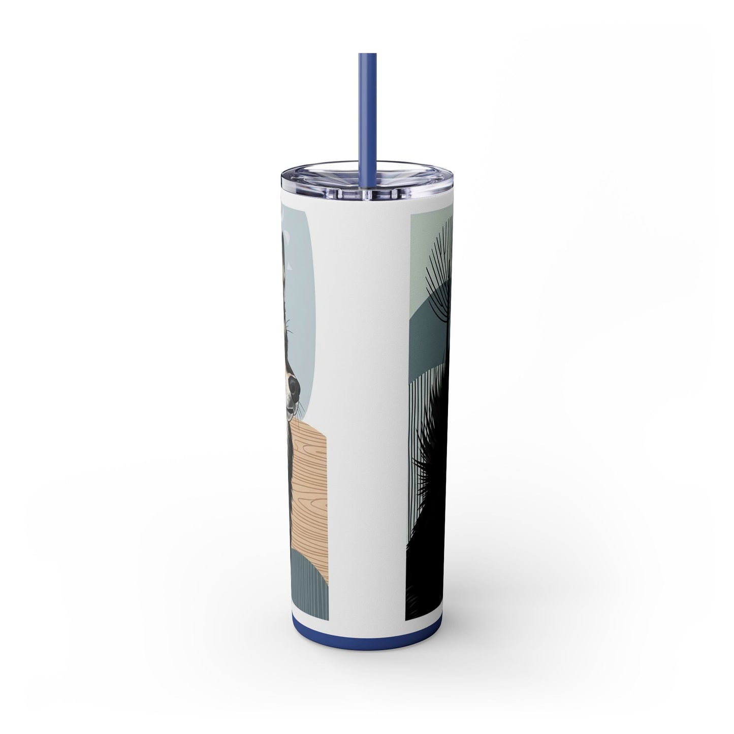 Swedish Lapphund Skinny Tumbler with Straw, 20oz