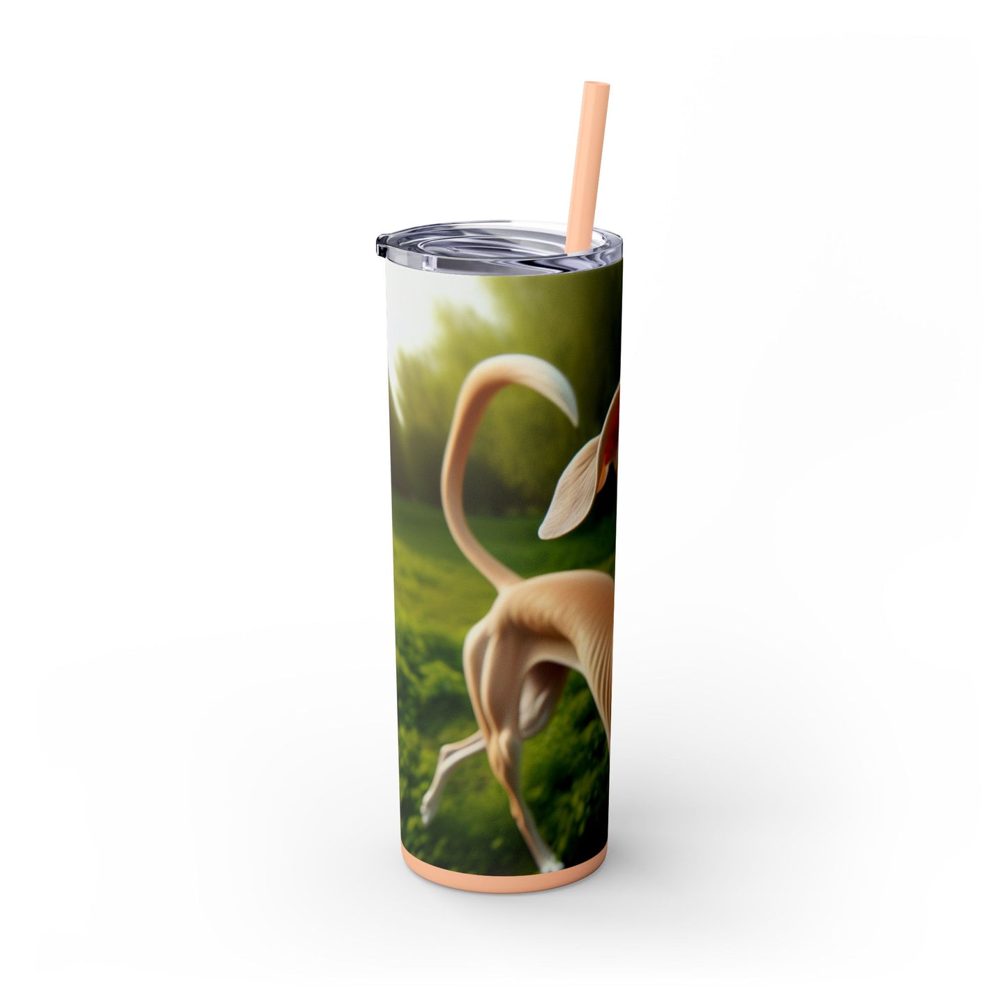 Sloughi Skinny Tumbler with Straw, 20oz