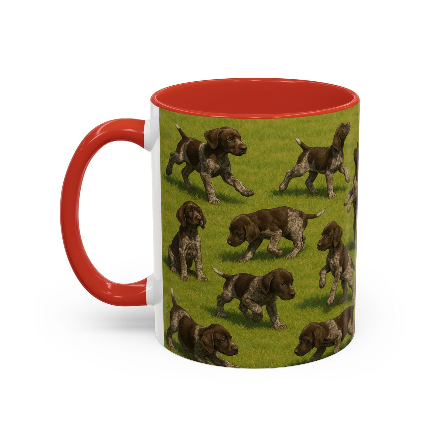 German Shorthaired Pointer puppies Accent Coffee Mug - Perfect Gift for Dog Lovers