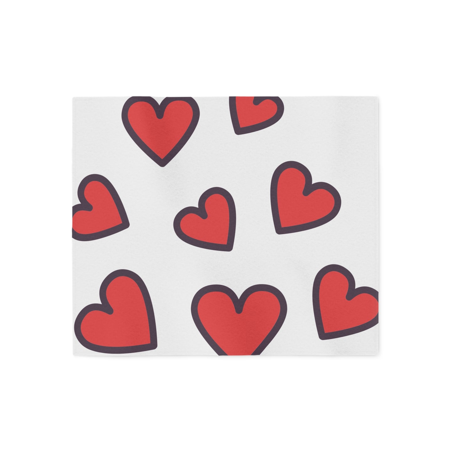 Hearts Sweatshirt Blanket